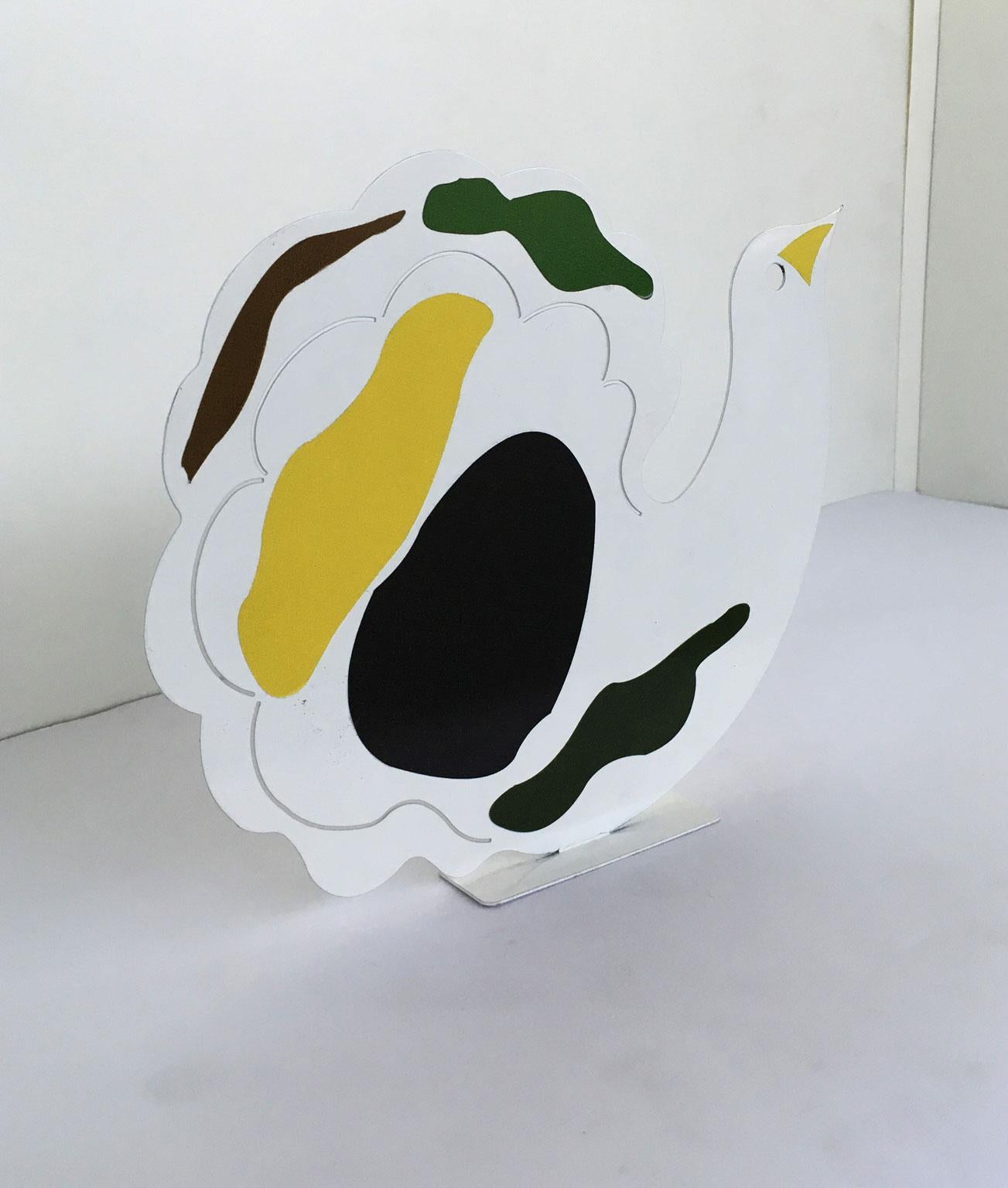 Riccardo Dalisi, weiße Metallskulptur Nuvolella, Italien, 1980 im Angebot 18
