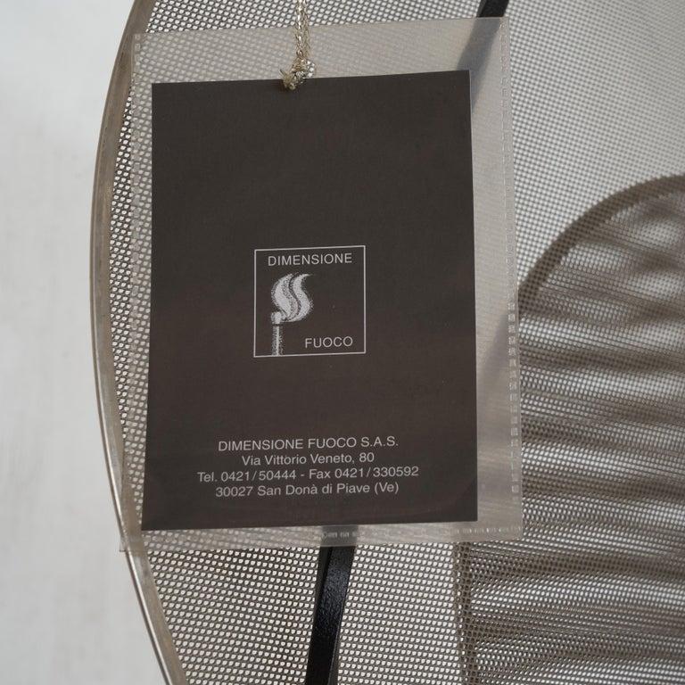 Late 20th Century Riccardo Dalisi Fire Screen for Dimensione Fuoco 1984 For Sale