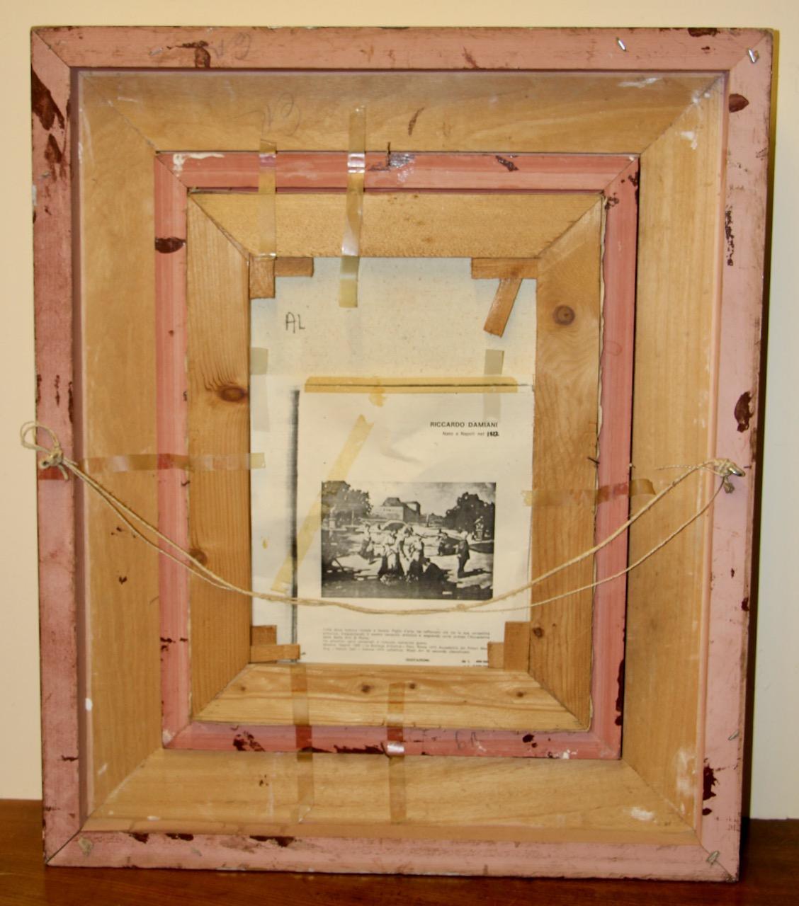 Figure presso un ruscello di Riccardo Damiani, Italia - Olio su tela in vendita 7