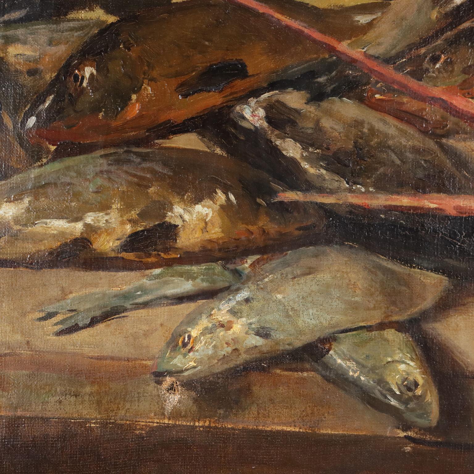 Óleo sobre lienzo. Firmado arriba a la izquierda. Más firma, lugar de Roma y fecha en el reverso. Domenico Morelli y se formó en el clima del romanticismo. Fue paisajista y pintor de género, pero también creó valiosos bodegones, con colores vivos y