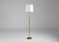 Riccardo Scarpa, Coppia di lampade da terra in bronzo dorato, Francia, 1960 ca.