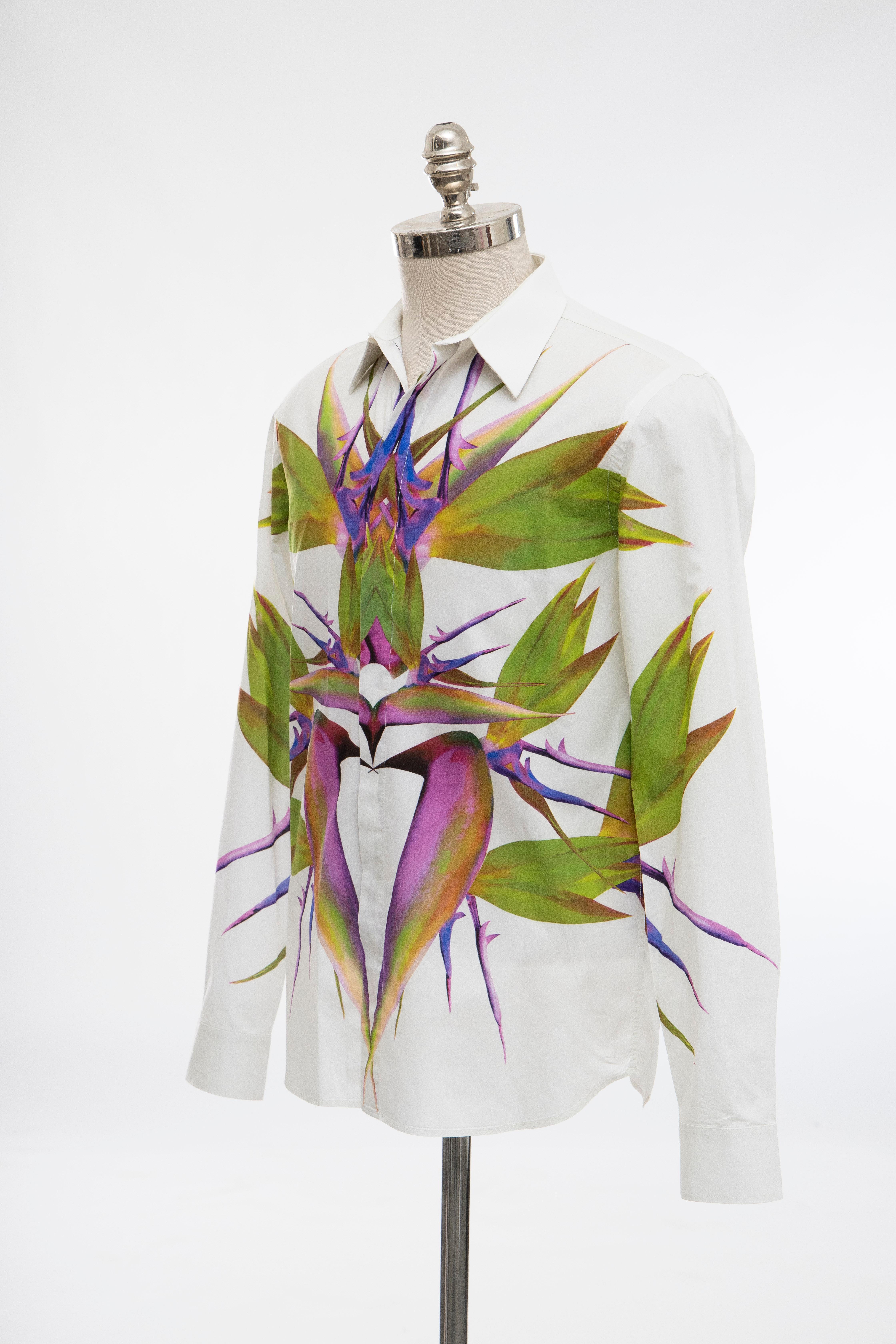 Riccardo Tisci for Givenchy Men's Cotton Birds of Paradise Shirt, Spring 2012 4