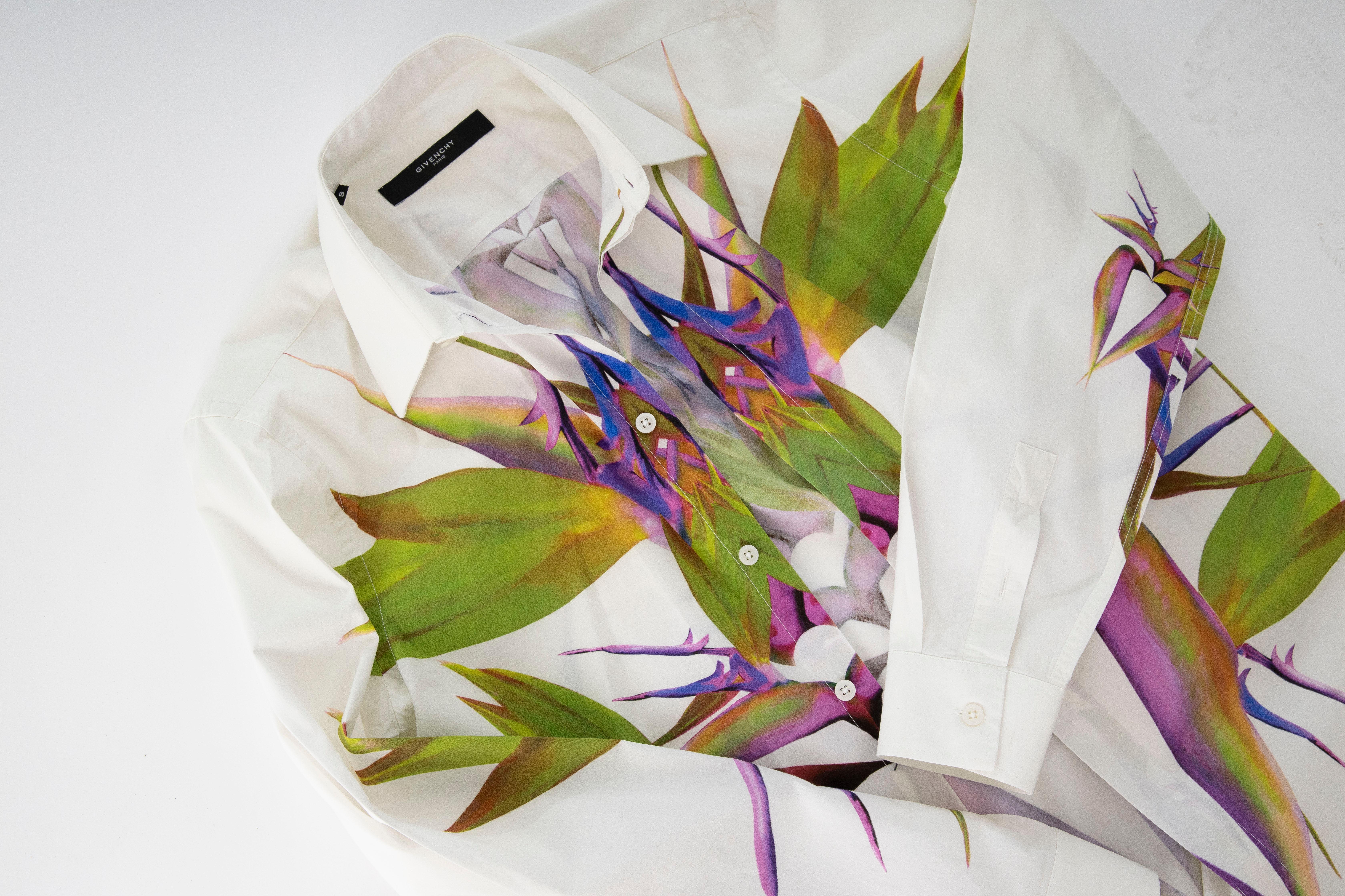 Riccardo Tisci for Givenchy Men's Cotton Birds of Paradise Shirt, Spring 2012 6