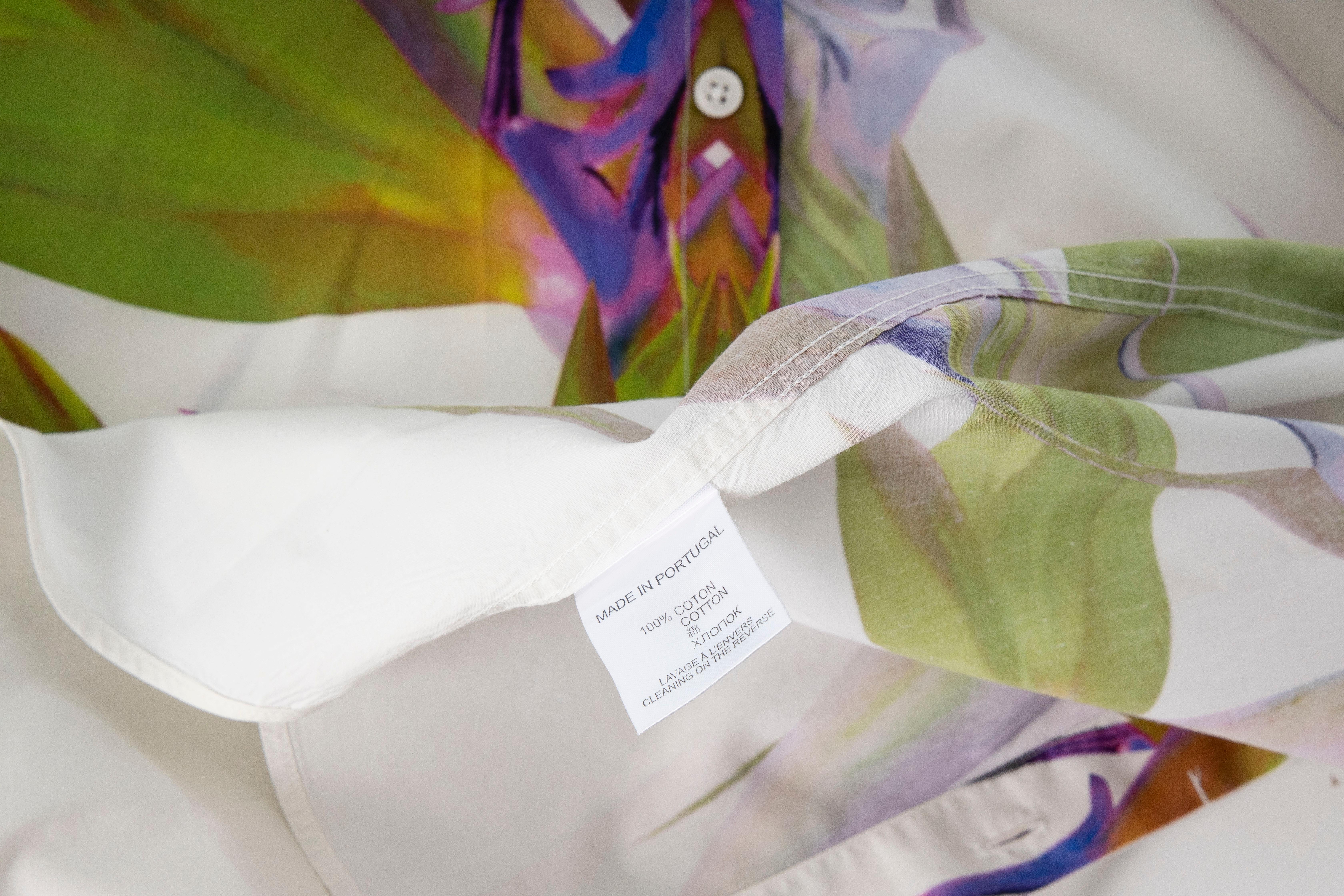 Riccardo Tisci for Givenchy Men's Cotton Birds of Paradise Shirt, Spring 2012 7