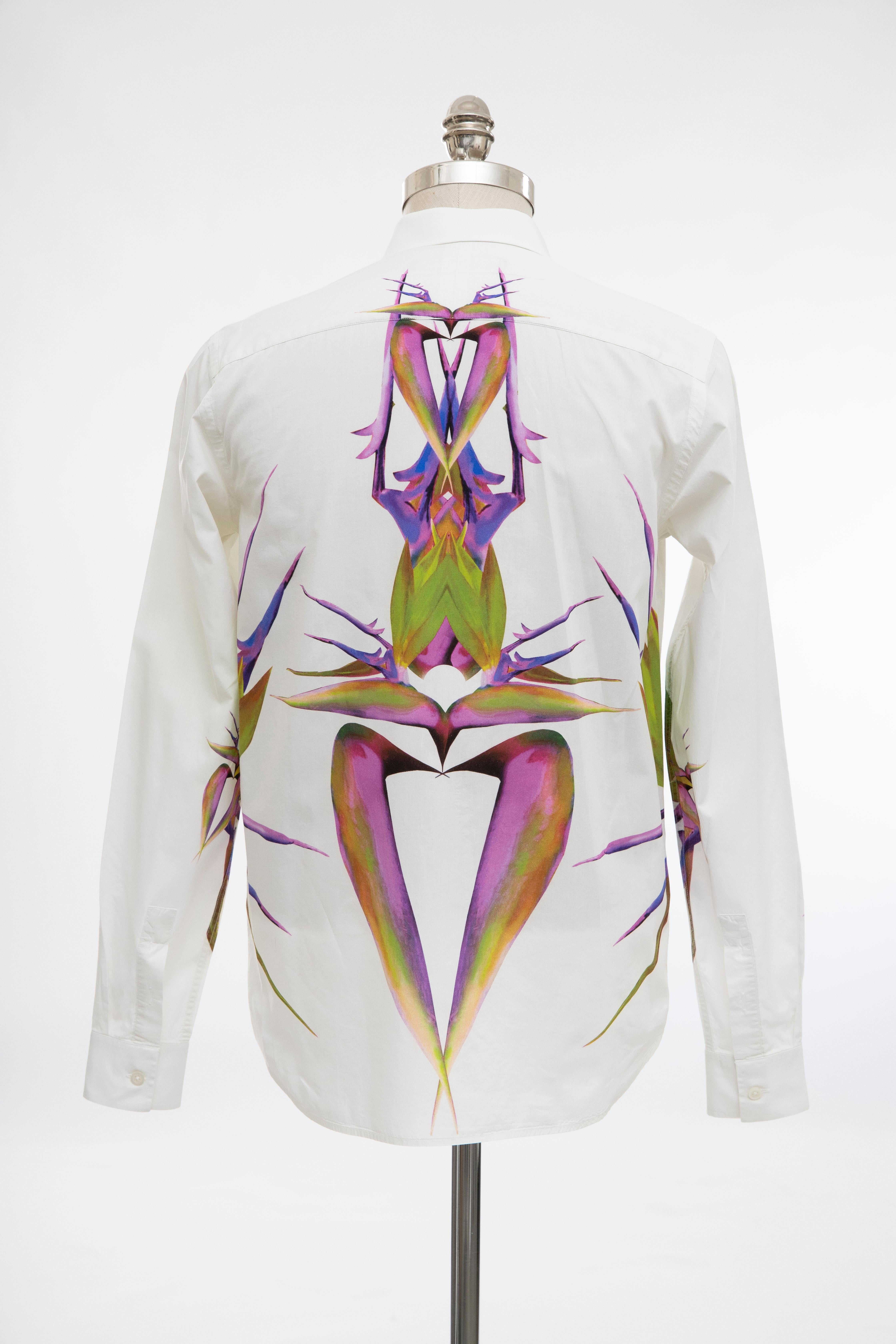 Women's or Men's Riccardo Tisci for Givenchy Men's Cotton Birds of Paradise Shirt, Spring 2012