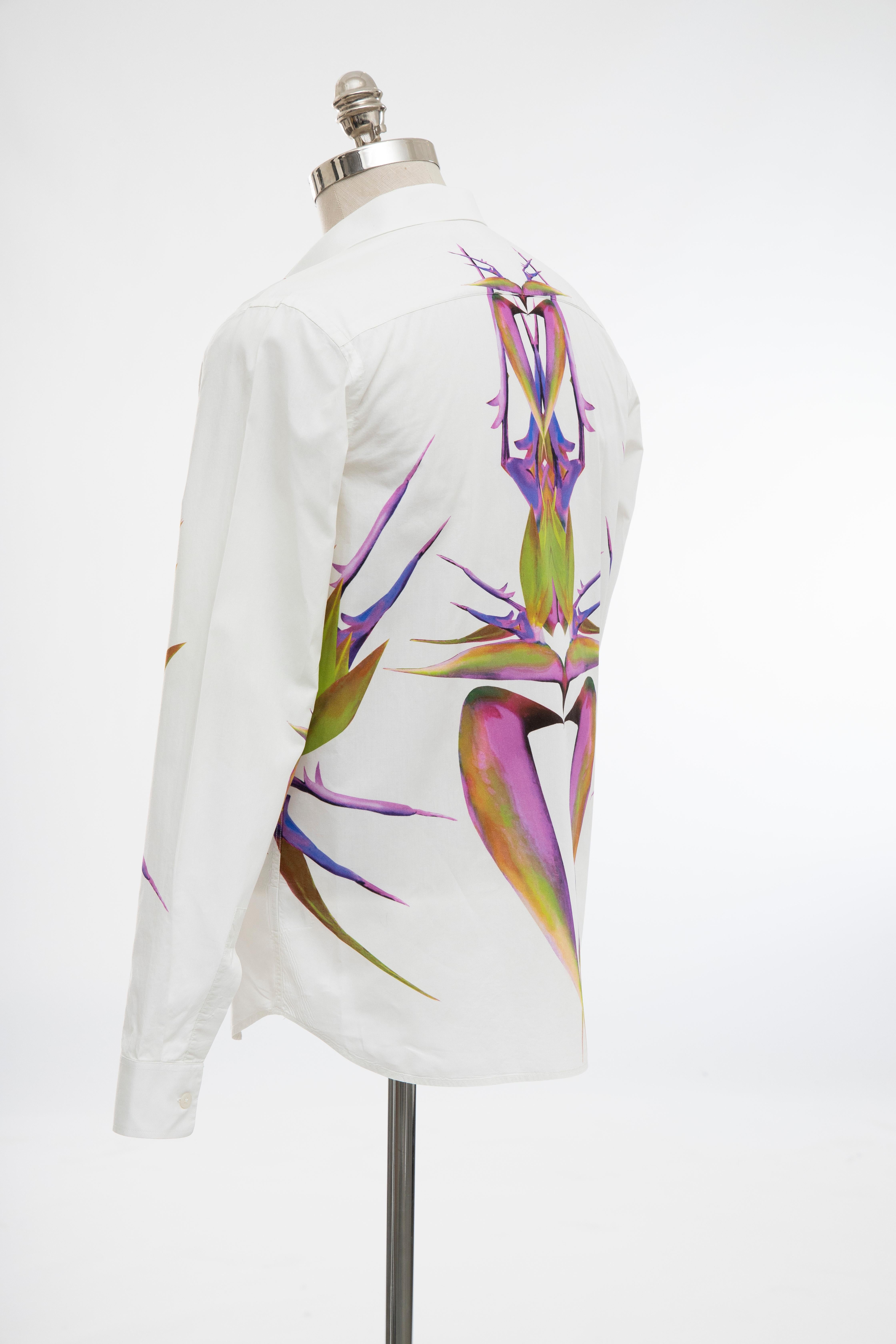 Riccardo Tisci for Givenchy Men's Cotton Birds of Paradise Shirt, Spring 2012 1