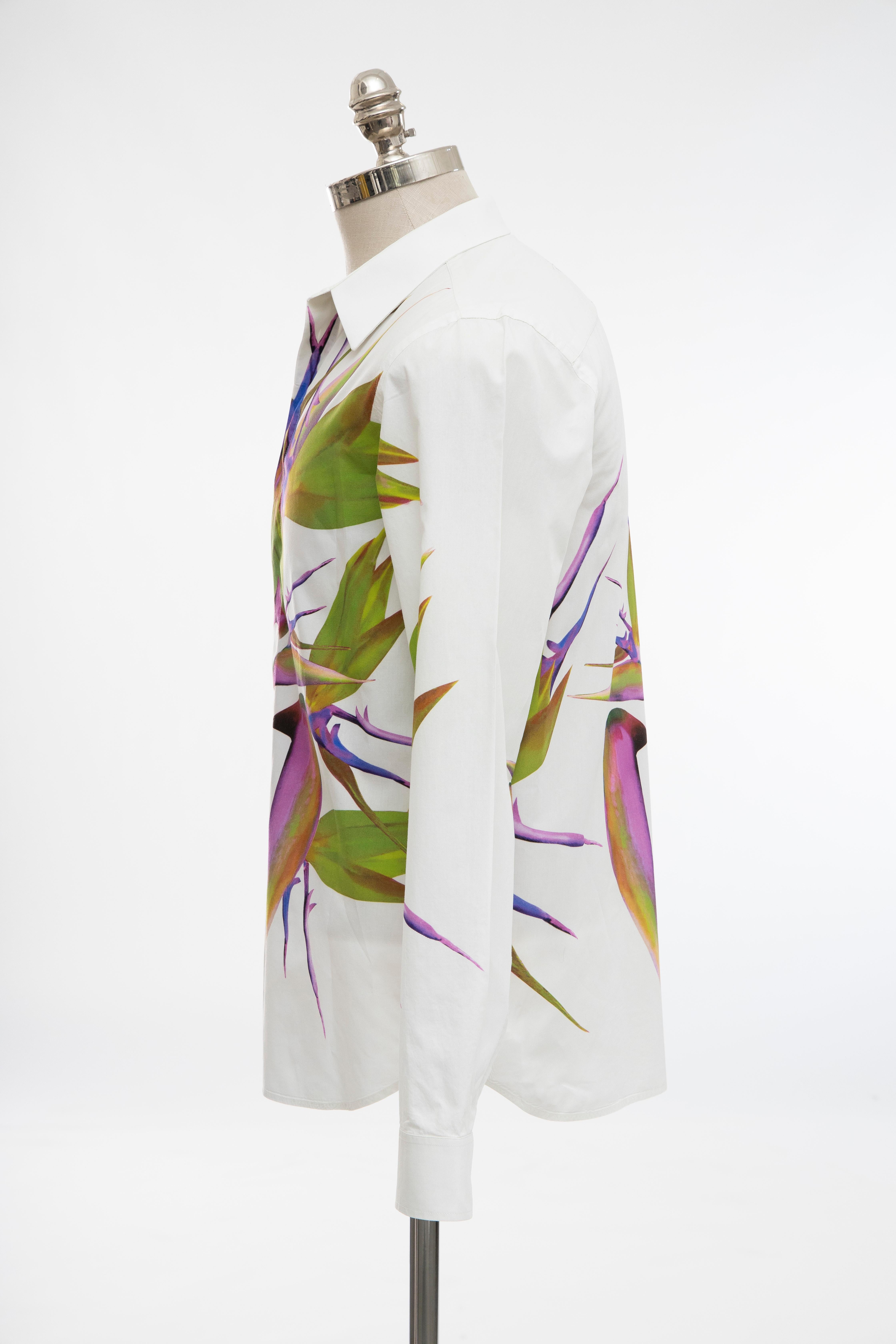 Riccardo Tisci for Givenchy Men's Cotton Birds of Paradise Shirt, Spring 2012 3