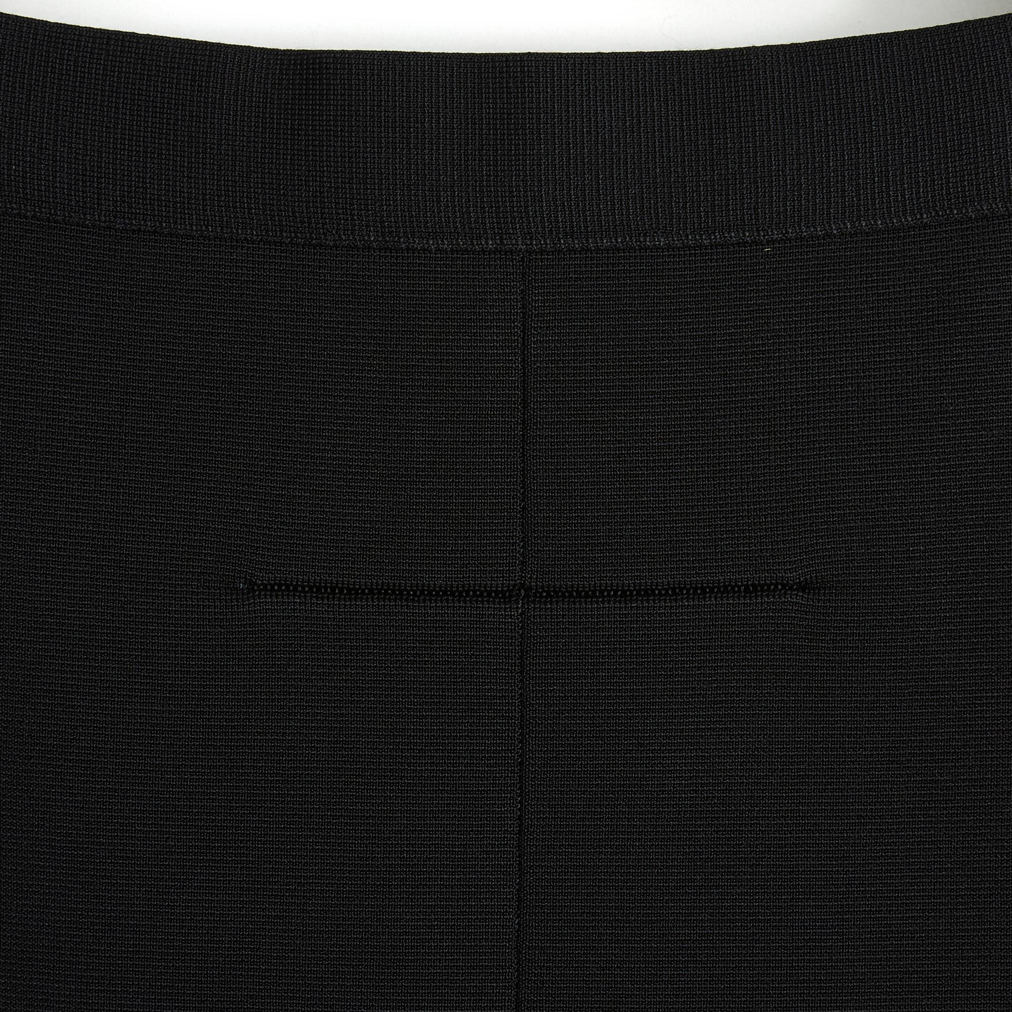 Noir Riccardo Tisci Givenchy jupe parfaite en maille noire FR36 en vente
