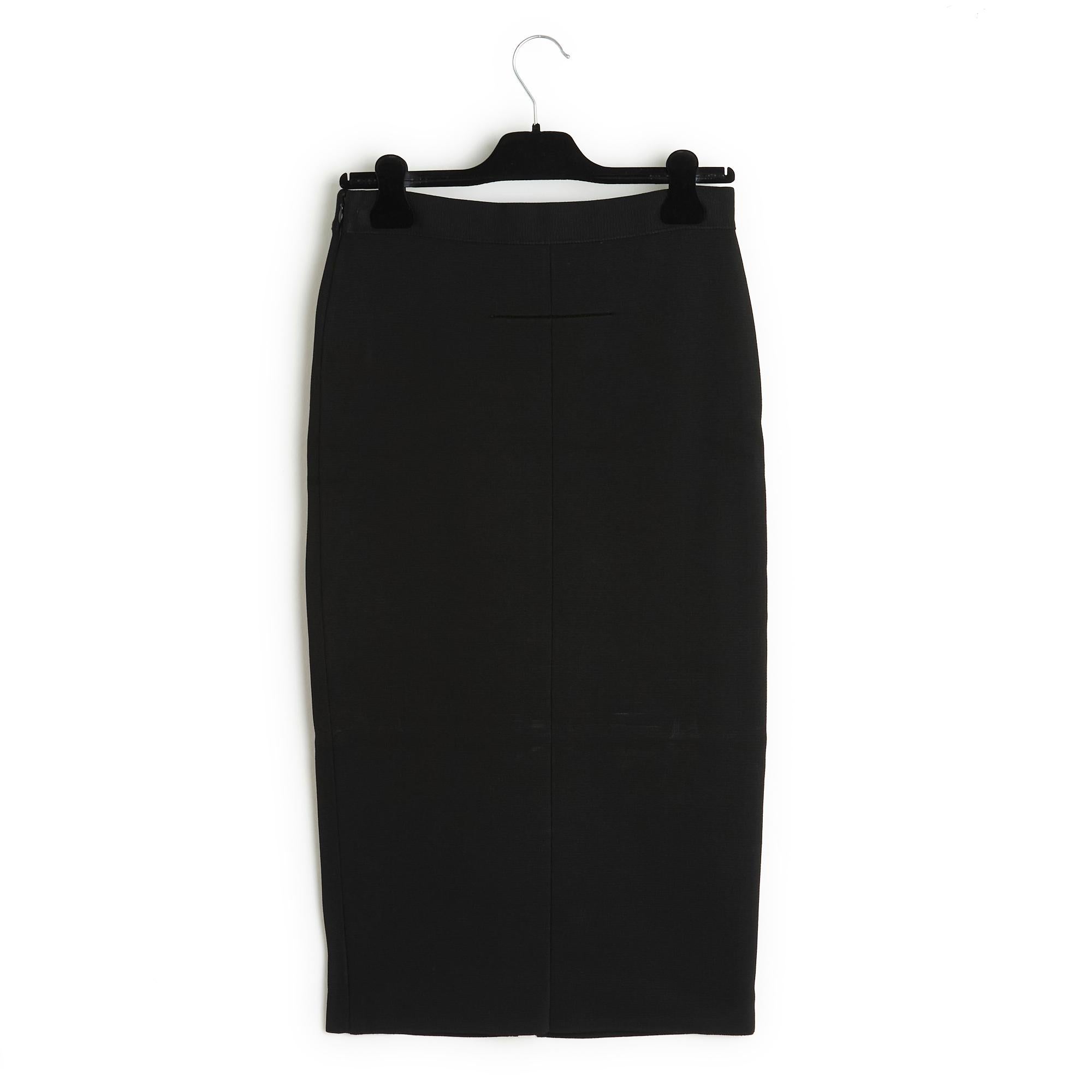 Riccardo Tisci Givenchy Black Knit perfect skirt FR36 For Sale 1