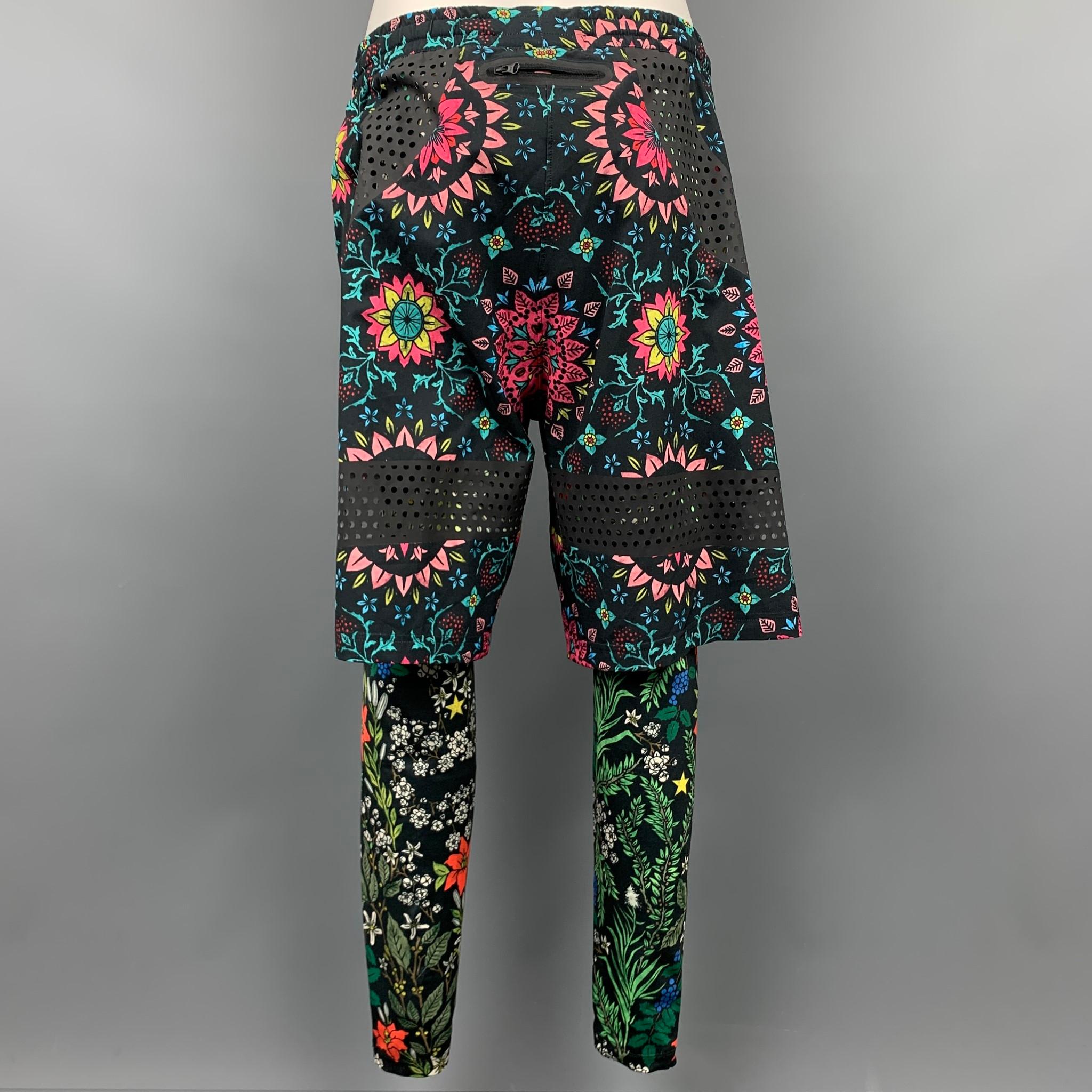 RICCARDO TISCI x NIKE Size M Multi-Colour Floral Polyester Blend Casual  Trousers at 1stDibs