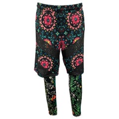 RICCARDO TISCI x NIKE Size M Multi-Color Floral Polyester Blend Casual Pants