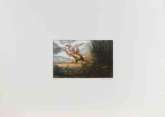 La cattura del Grifone - Acquaforte di Tommasi Ferroni - Anni '70