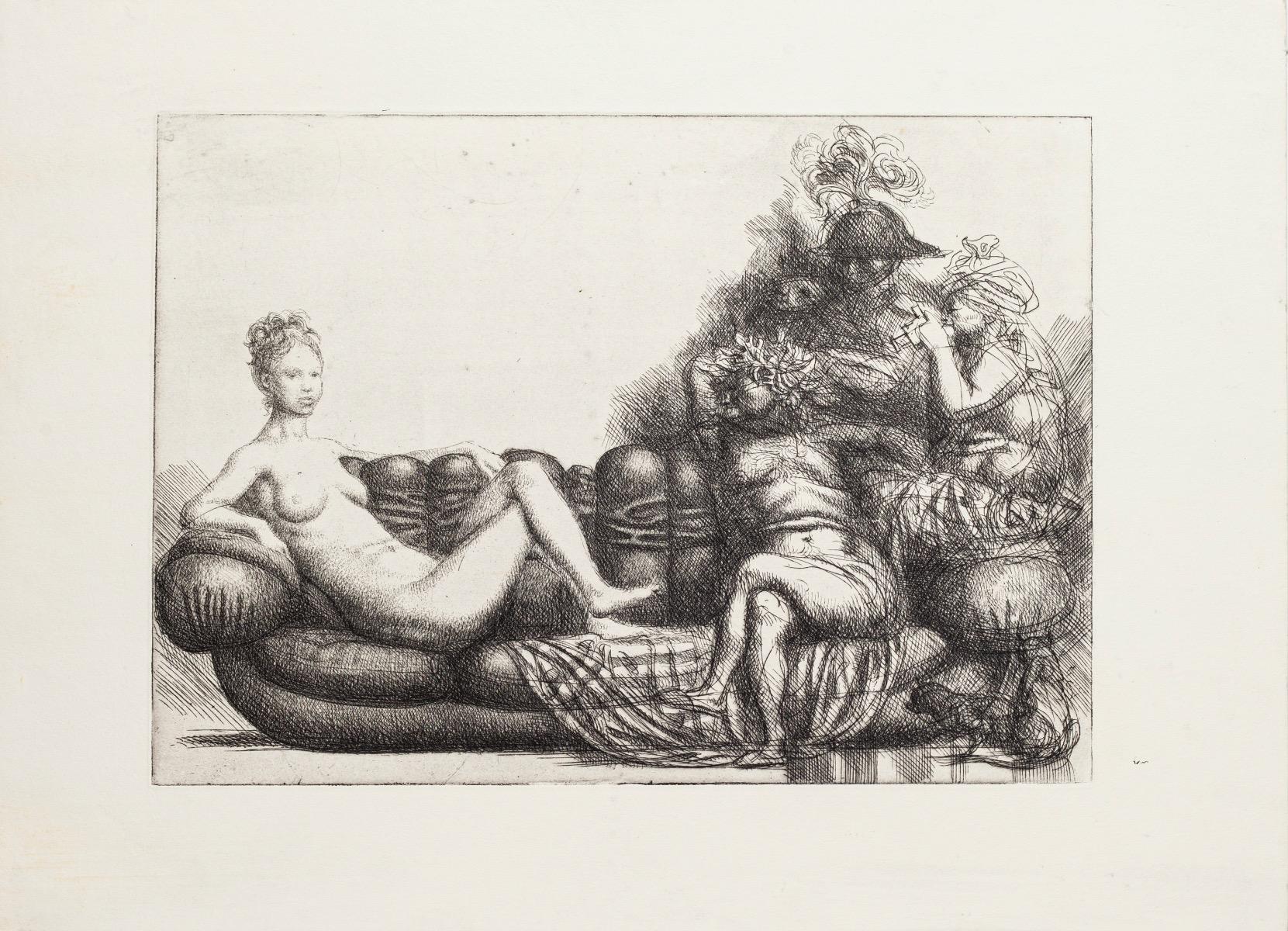 Venus - Etching by Riccardo Tommasi Ferroni - 1970s