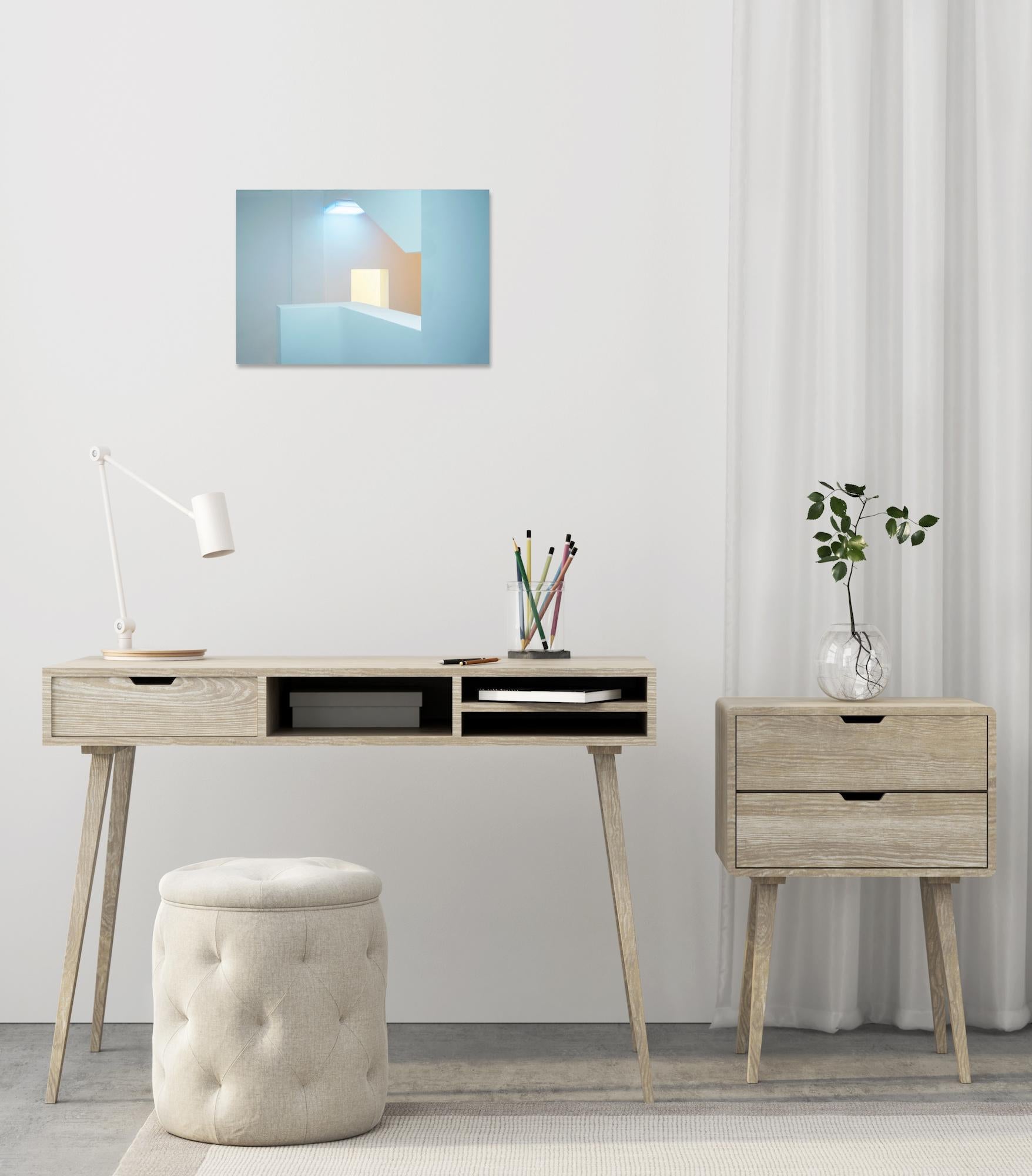 GL 07-23 de Riccardo Varini - fotografía geométrica abstracta, colores pastel en venta 1