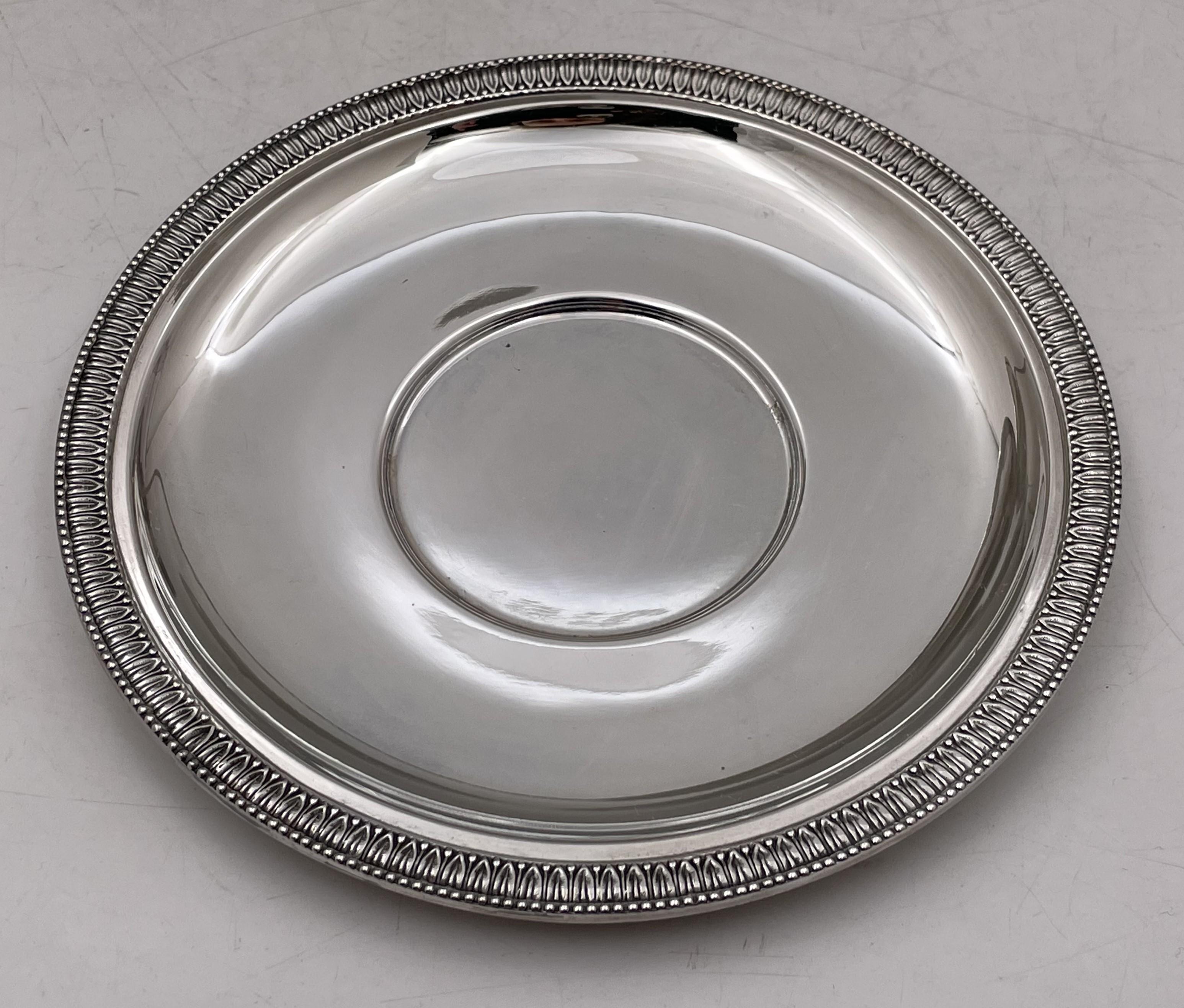 Ricci Italian Silver Set of 24 Dessert Compote Bowls & Underplates In Good Condition For Sale In New York, NY