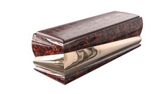 Banc "Riccio" en bronze et ronce de noyer, fait à la main, Istanbul