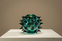 Vase "Riccio" de Gae Aulenti en vert pour Venini, Italie 2006