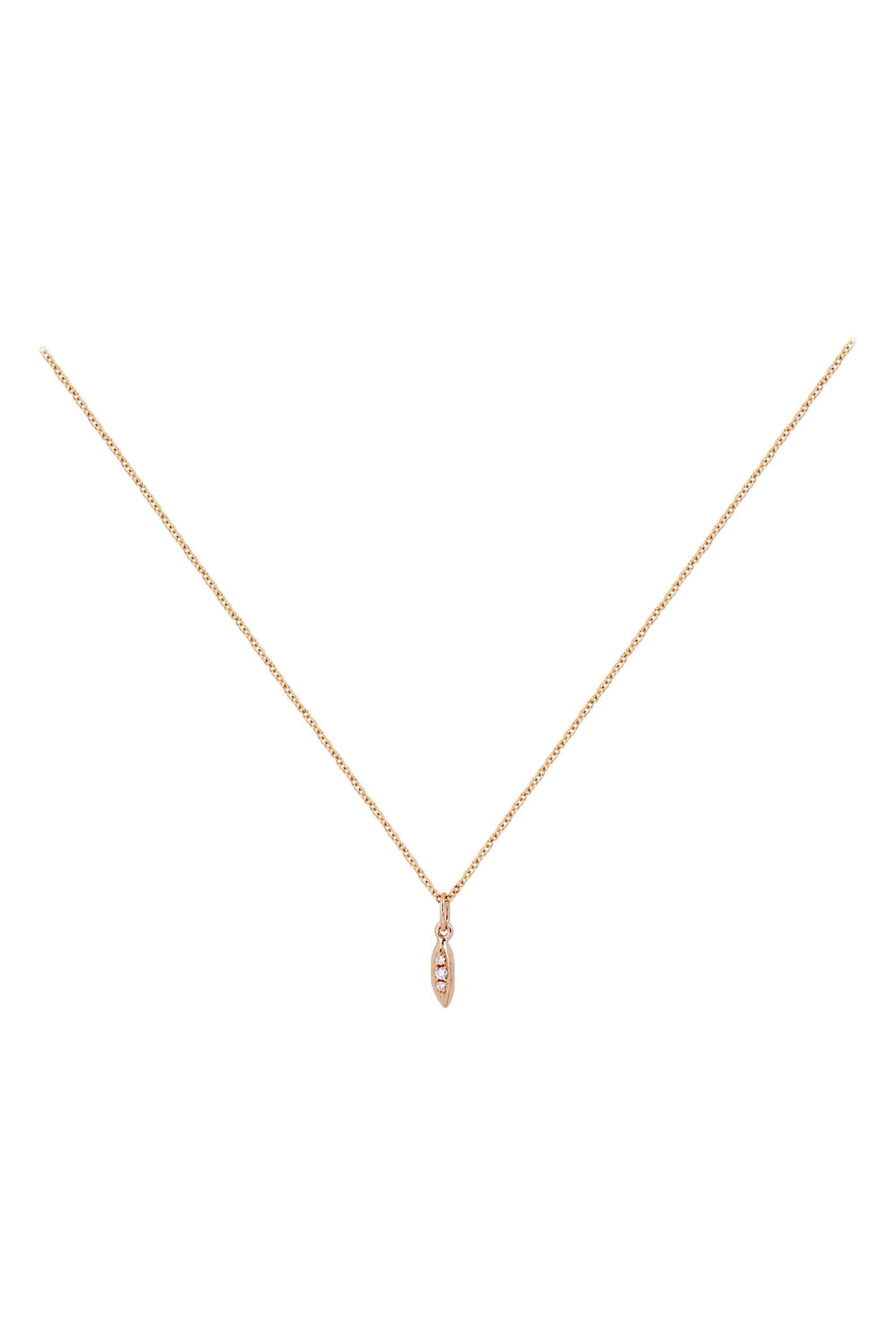 Designed and created by Gems Are Forever, Inc in Beverly Hills. This whimsical diamond necklace is inspired by a grain of rice. Here, rice is not just a food, it’s a symbol of happiness, bounty, and a key part that shaped many cultures. The necklace
