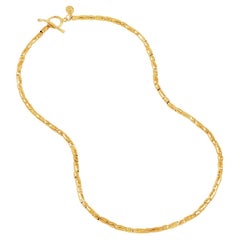 Rice Nomad-Halskette aus 18 Karat Gold Vermeil mit Reismotiv
