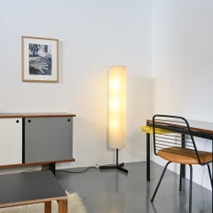 Rice paper floor lamp, attributed to Temde, circa 1970