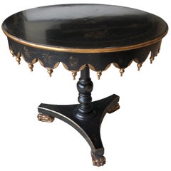 Rich Alfonso Marina Round Side or Centre Hollywood Regency Table
