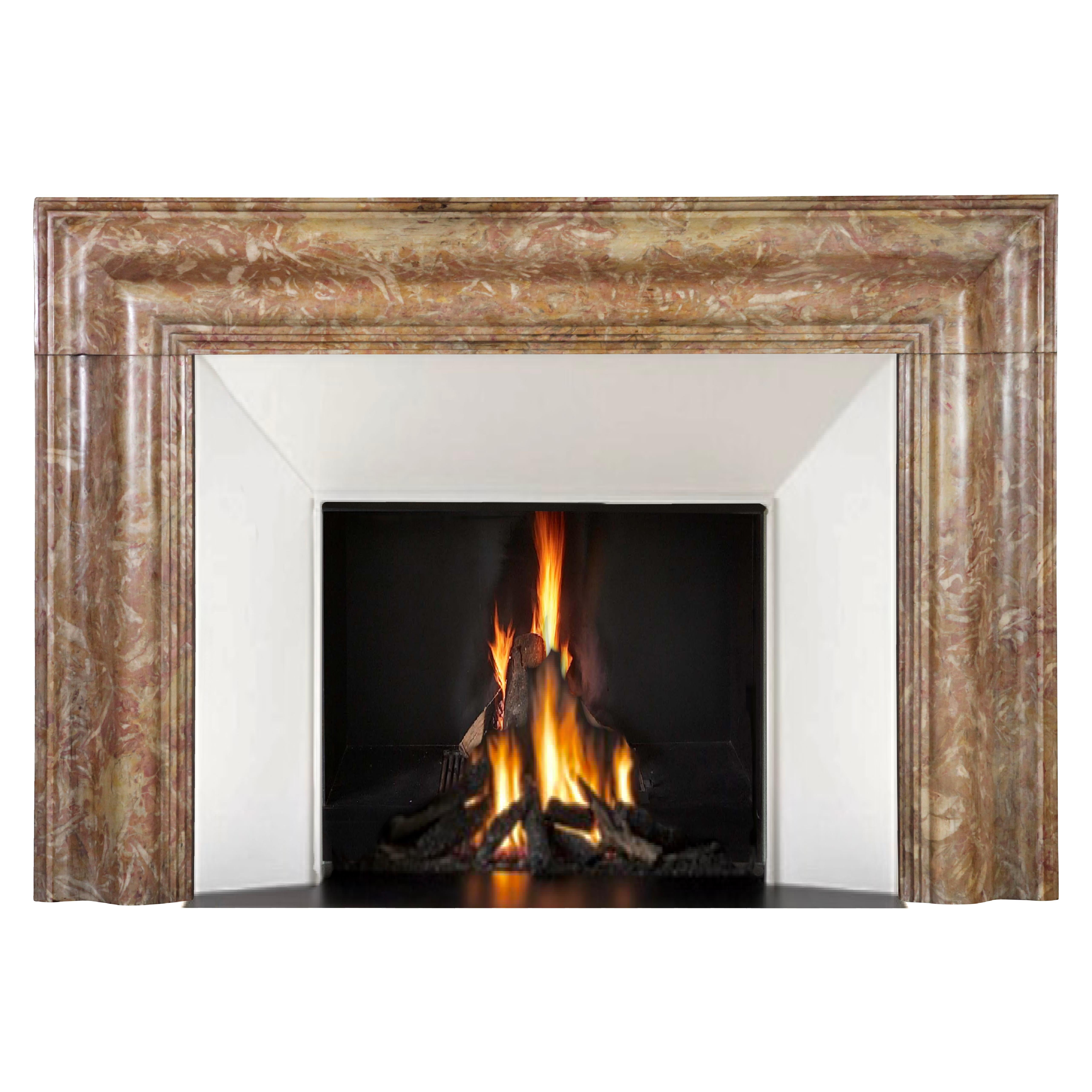 One of a kind original bolection fireplace mantel in great condition.
19th century timeless fireplace surround in Italian marble with great original patina.
This high quality mantle works in Wabi-Sabi slow living as well as in luxury timeless world