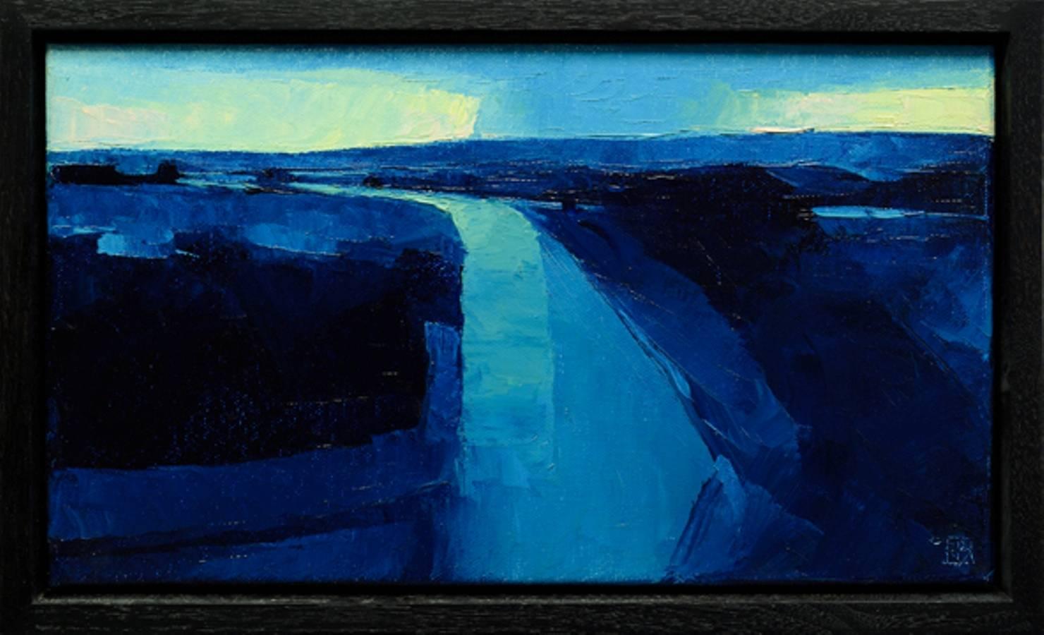 Rich Bowman Landscape Painting - "Blue One"