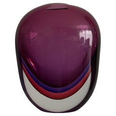 Rich Color Murano Glass Vase, in Stock