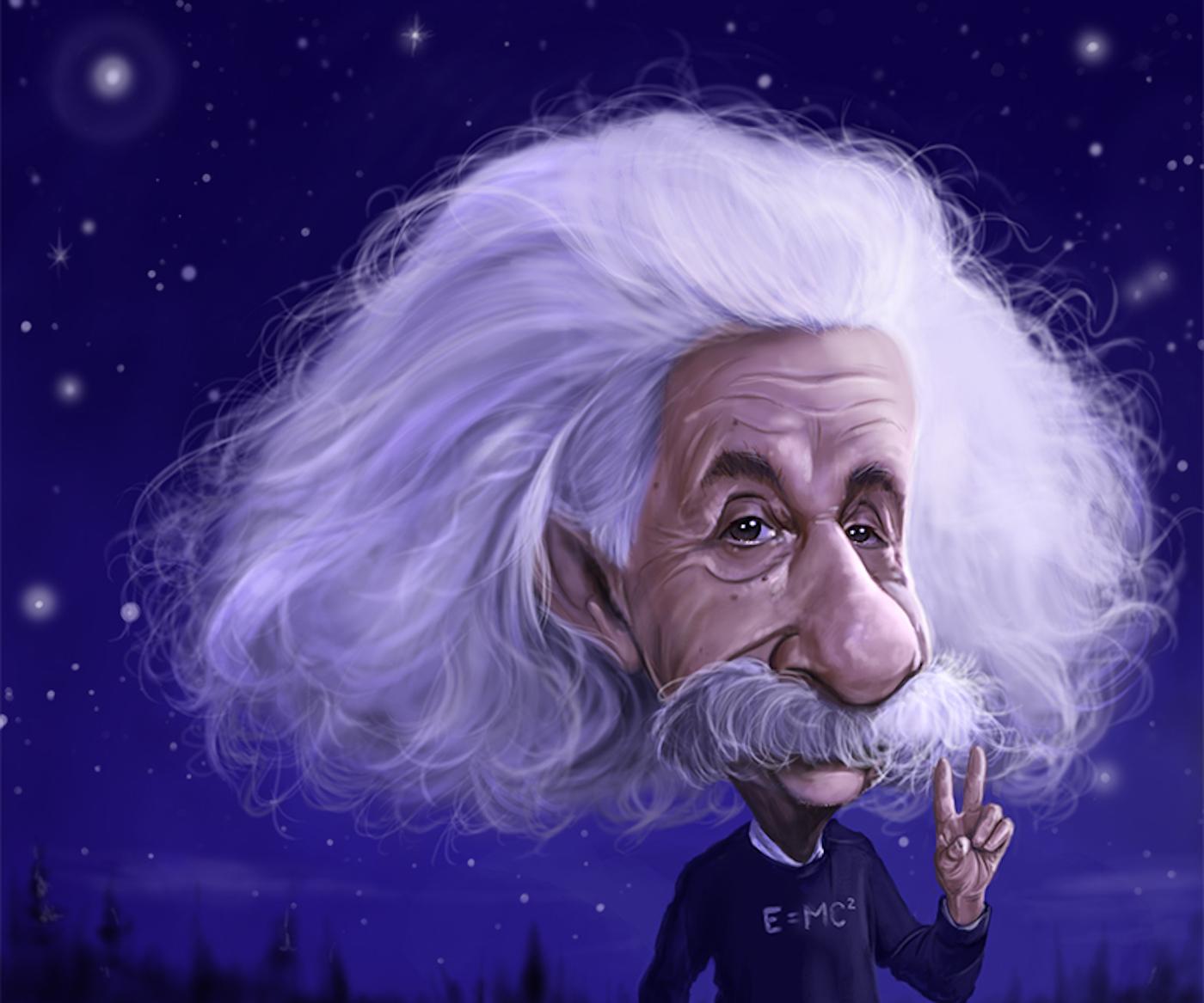 Albert Einstein - Print by Rich Conley