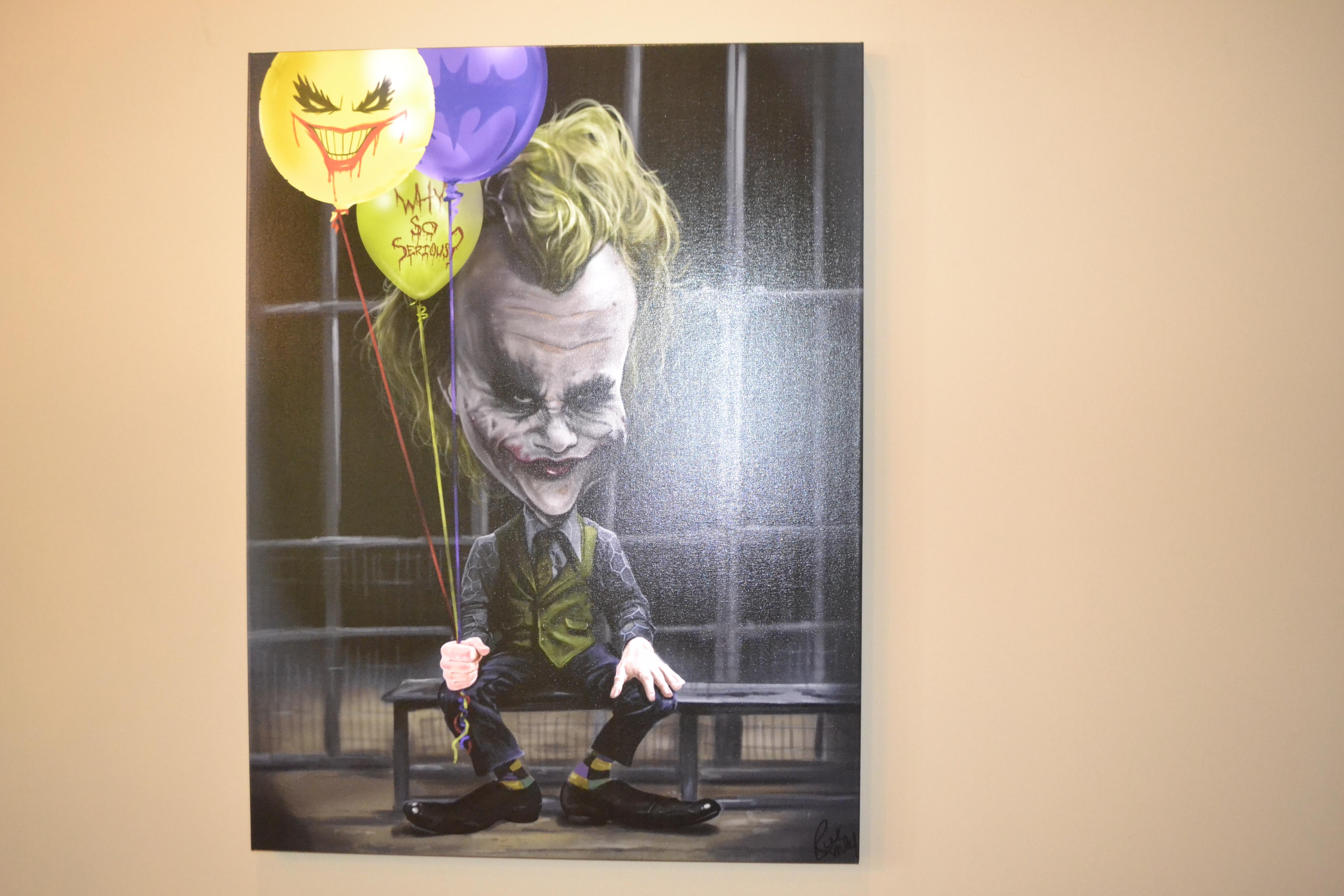 The Joker #12/20 (Schwarz), Portrait Print, von Rich Conley