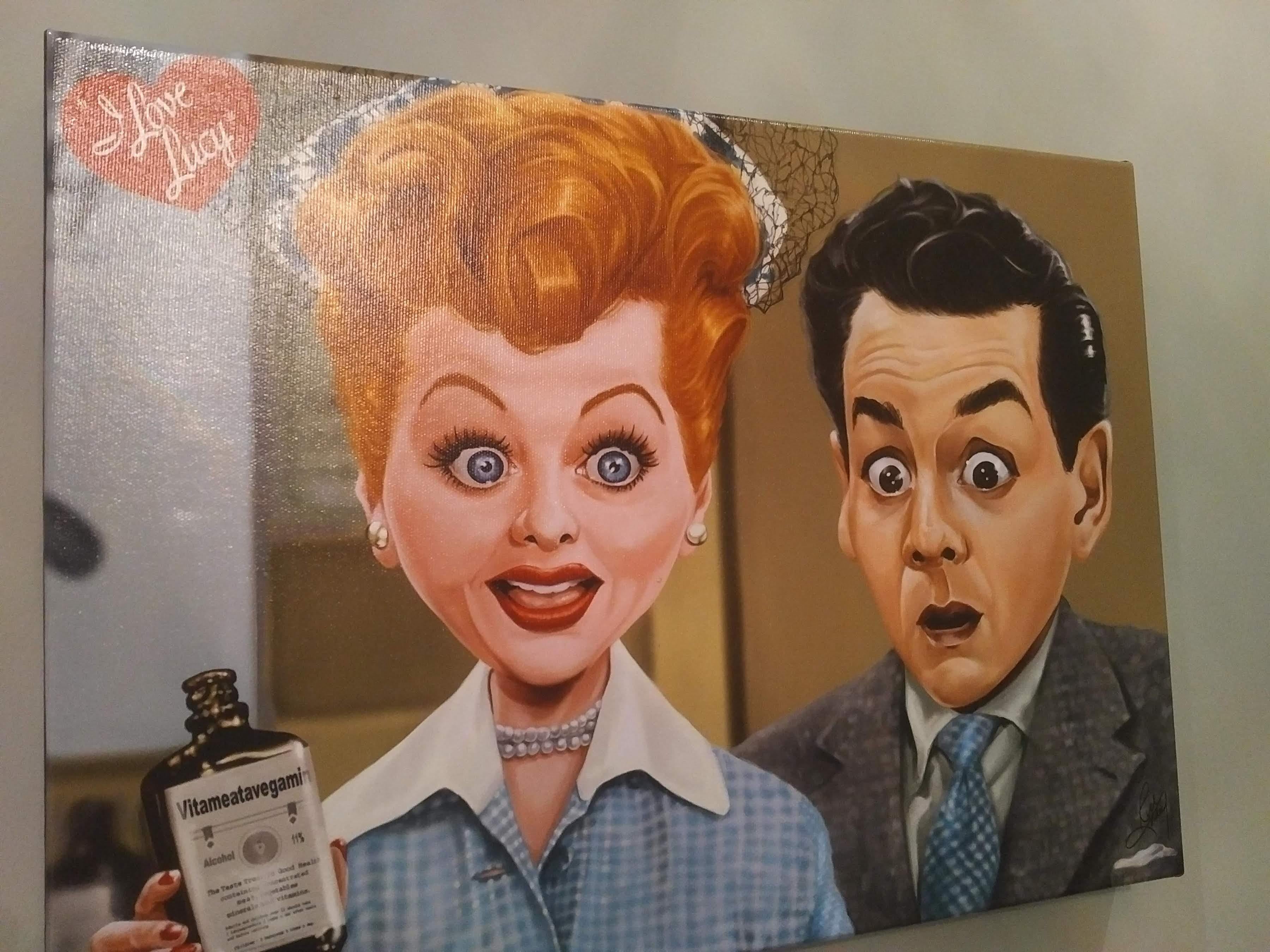 Conley Vitameatavegamin (TM) Licensed I Love Lucy (TM) Giclee #8/40 - Contemporary Print by Rich Conley