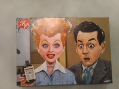 I Love Lucy TM Vitameatavegamin TM - Opera d'arte in licenza su tela