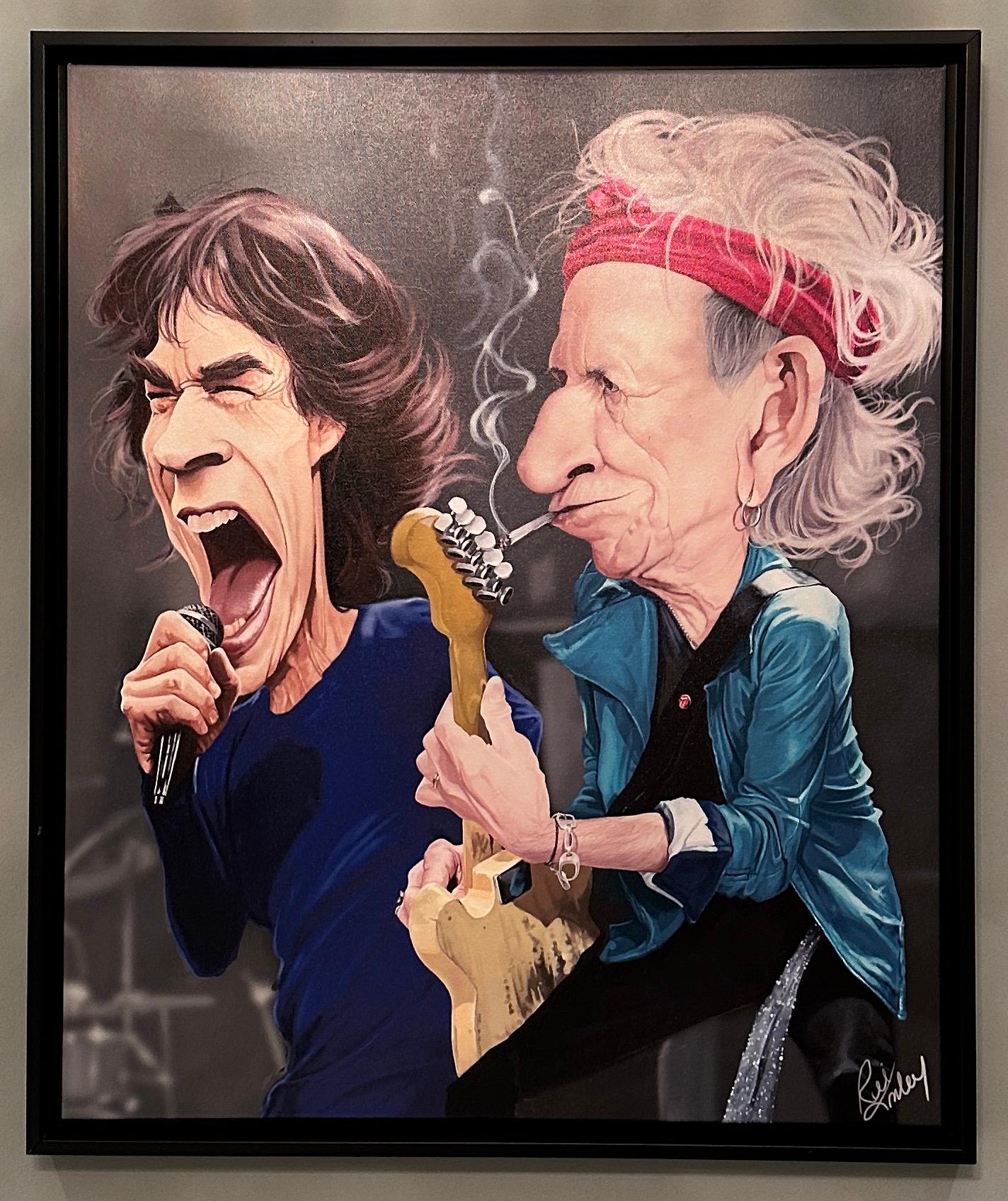Rich Conley Portrait Print - Rolling Stones Licensed Artwork on Canvas