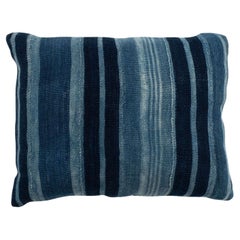 Coussin à rayures Rich Faded Indigo