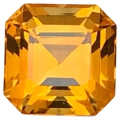 Honey Golden Natural Tourmaline Ring Loose Gemstone 2.05 Ct Asscher Cut-Jewelry