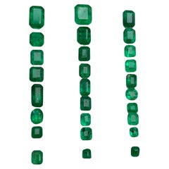 Rich Green Emerald 12.18 Ct Natural Loose Gemstones Jewelry Size Lot from Swat