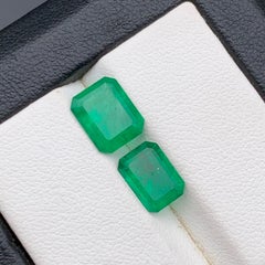 Rich Green Emerald Natürliche Lose Edelsteine 3.28 Ct Emerald Cut-for Ring Schmuck