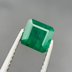 Anello con smeraldo colombiano verde ricco sciolto 1,20 ct ottagono