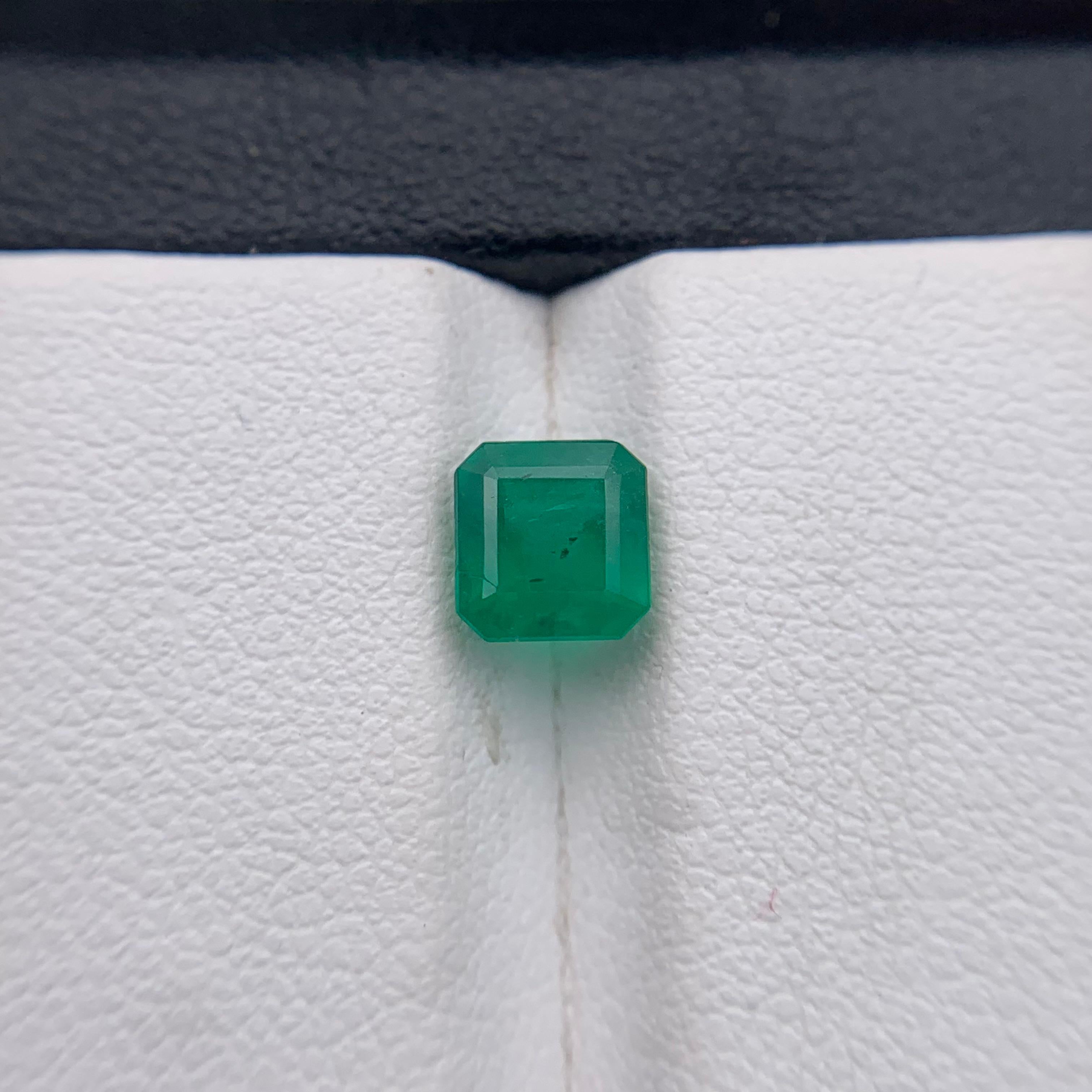 Rich Green Natural Emerald Ring Loose Gemstone 1.35 Ct Octagon Emerald Cut-Jewel For Sale 6
