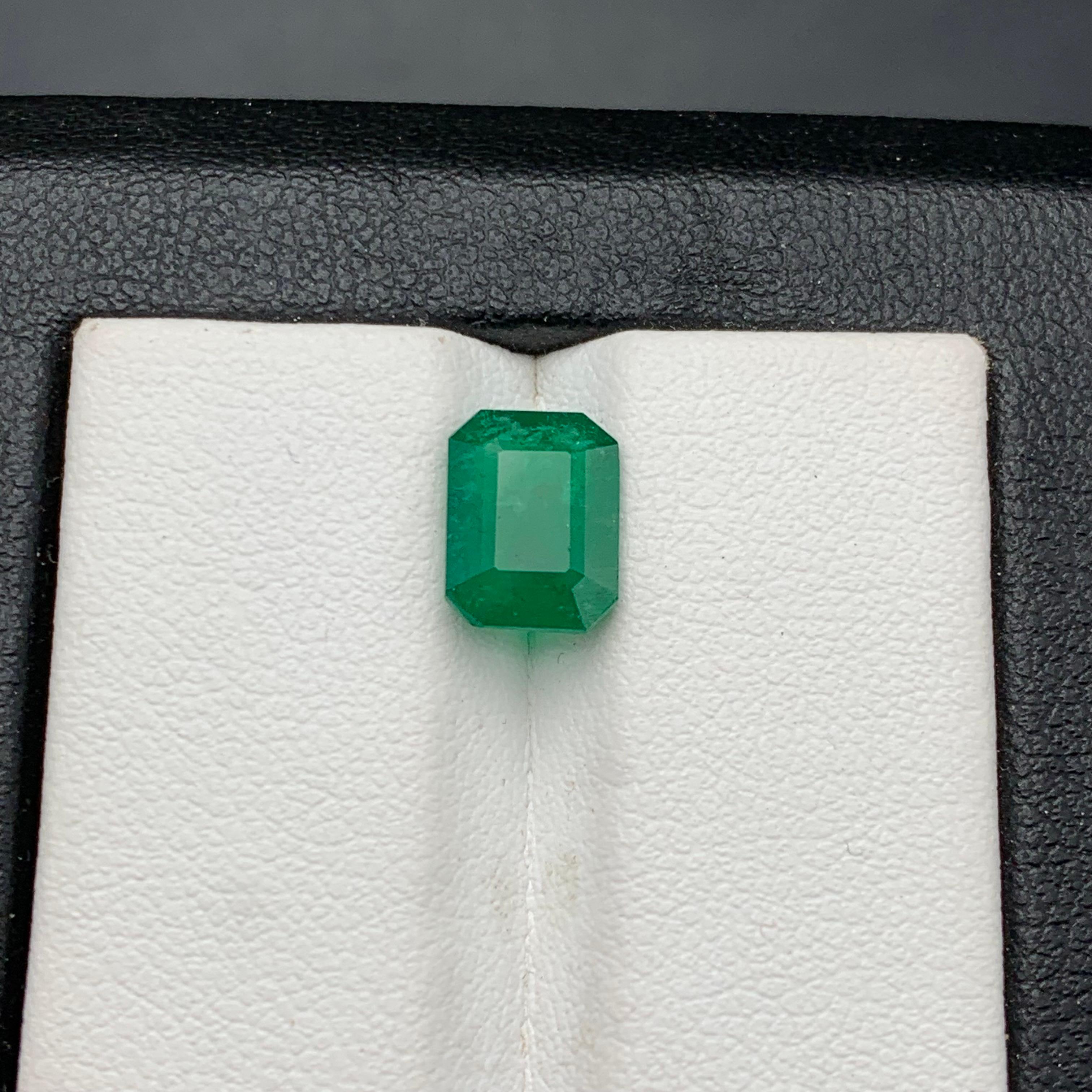 Rich Green Natural Emerald Ring Loose Gemstone 2.05 Ct Octagon Cut for Jewelry For Sale 5