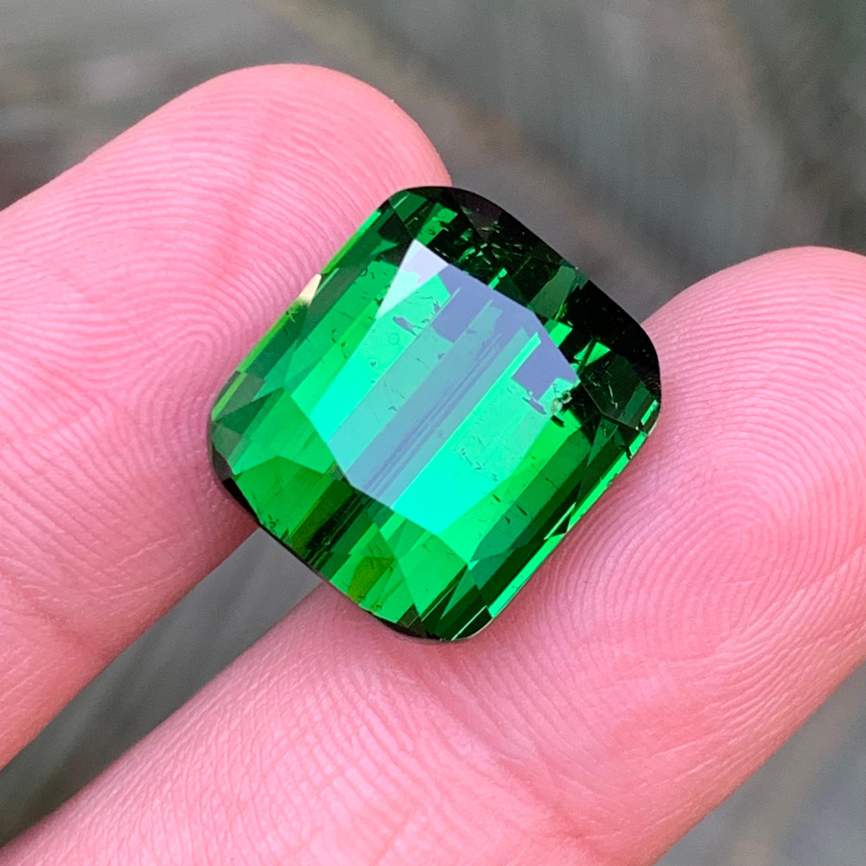 Women's or Men's Rich Green Natural Tourmaline Necklace Pendant, Bracelet Loose Gemstone 26.35 Ct
