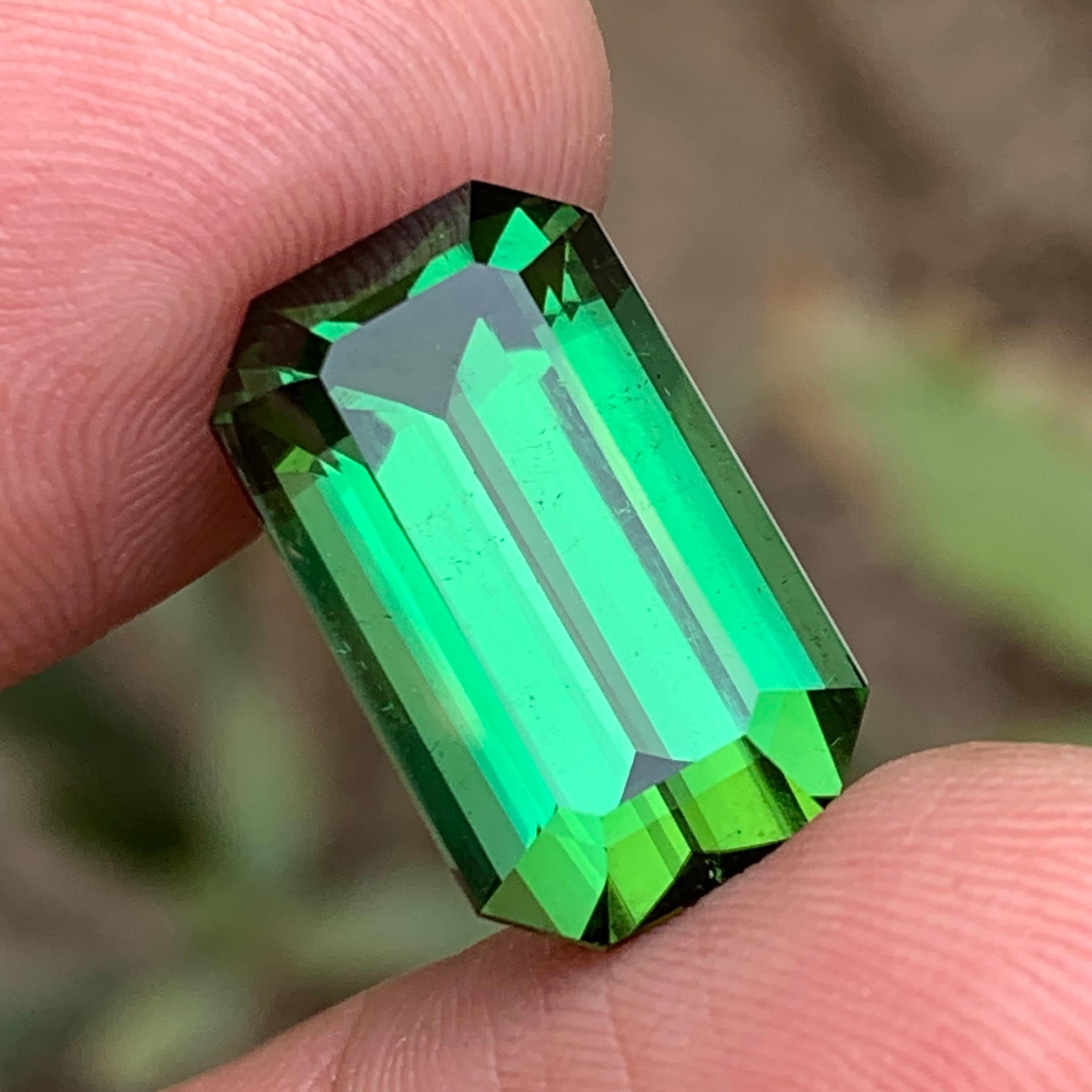 Rich Green Natural Tourmaline Necklace Pendant Loose Gemstone 17.45 Ct-Jewelry For Sale 4