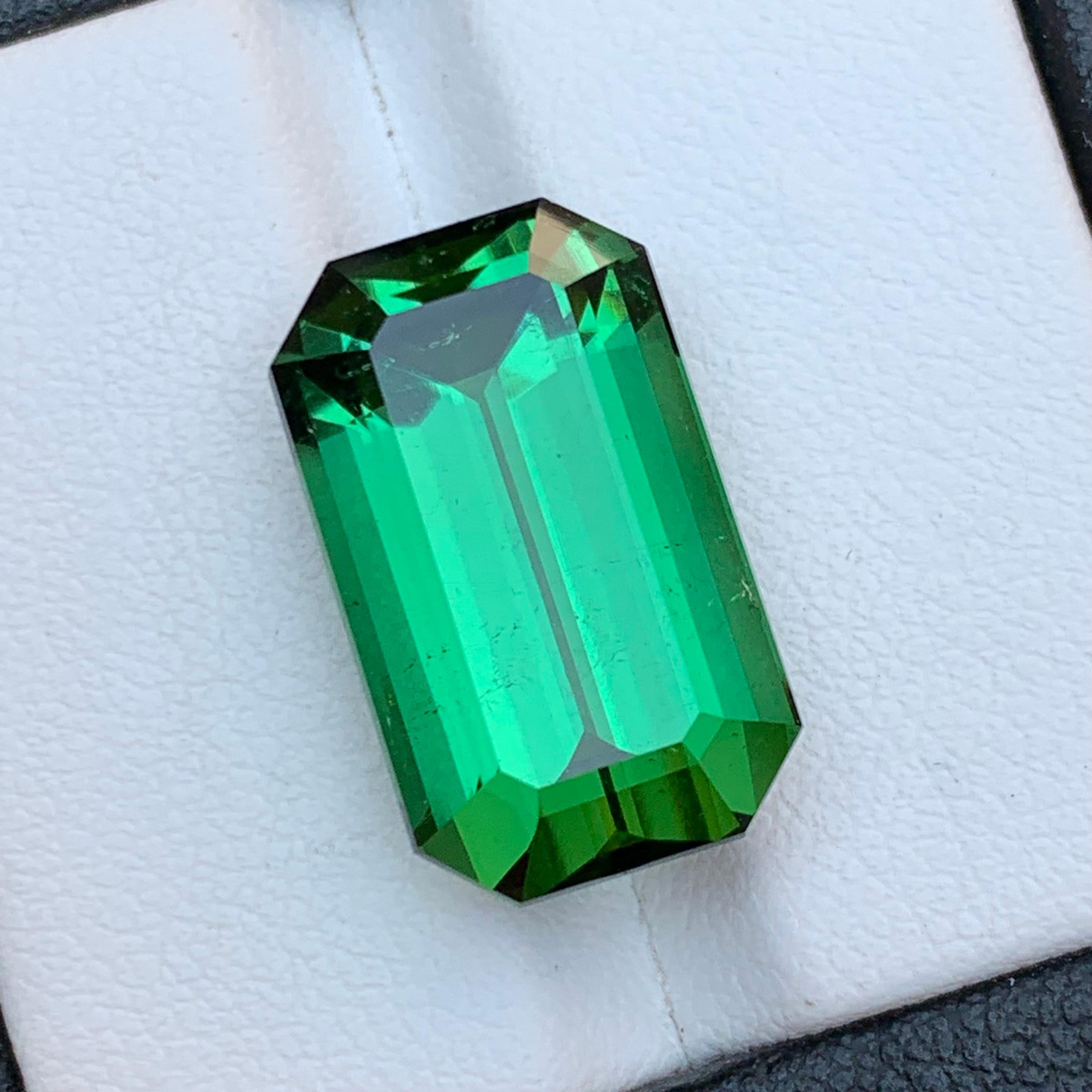 Rich Green Natural Tourmaline Necklace Pendant Loose Gemstone 17.45 Ct-Jewelry For Sale 7