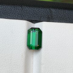 Anello con tormalina naturale verde ricco, gemma sfusa da 2,45 carati con taglio smeraldo - Gioielli