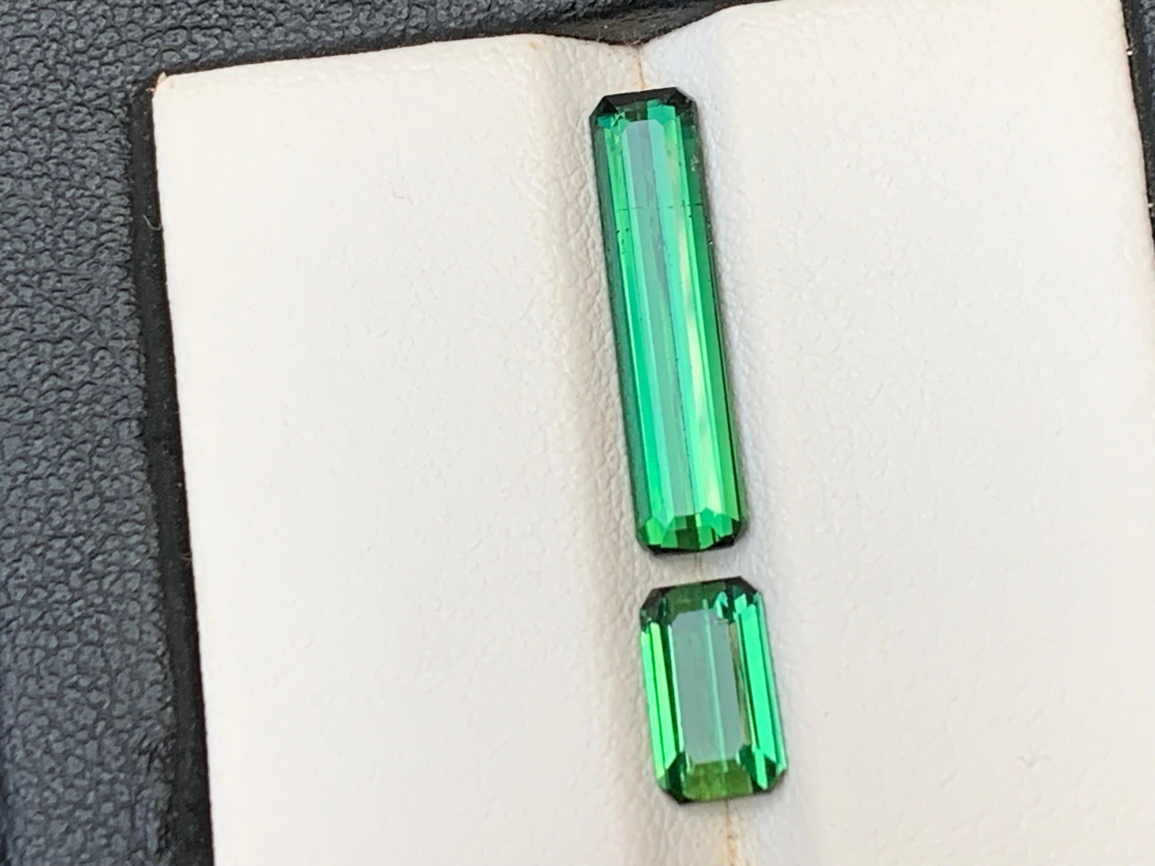 Rich Green Natural Turmalin Ring Lose Edelsteine 3,37 Ct Smaragd-Schliff-Schmuck im Angebot 6