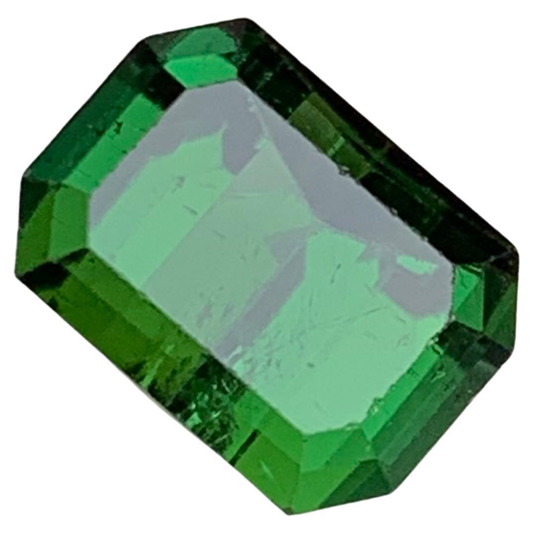 Anillo de turmalina natural verde intenso, gema colgante 4.70 ct talla esmeralda-Joyería