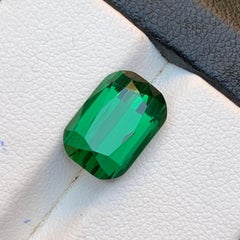 Rich Green Tourmaline 5.50 Ct Cushion Cut Natural Loose Gemstone for Ring Jewel