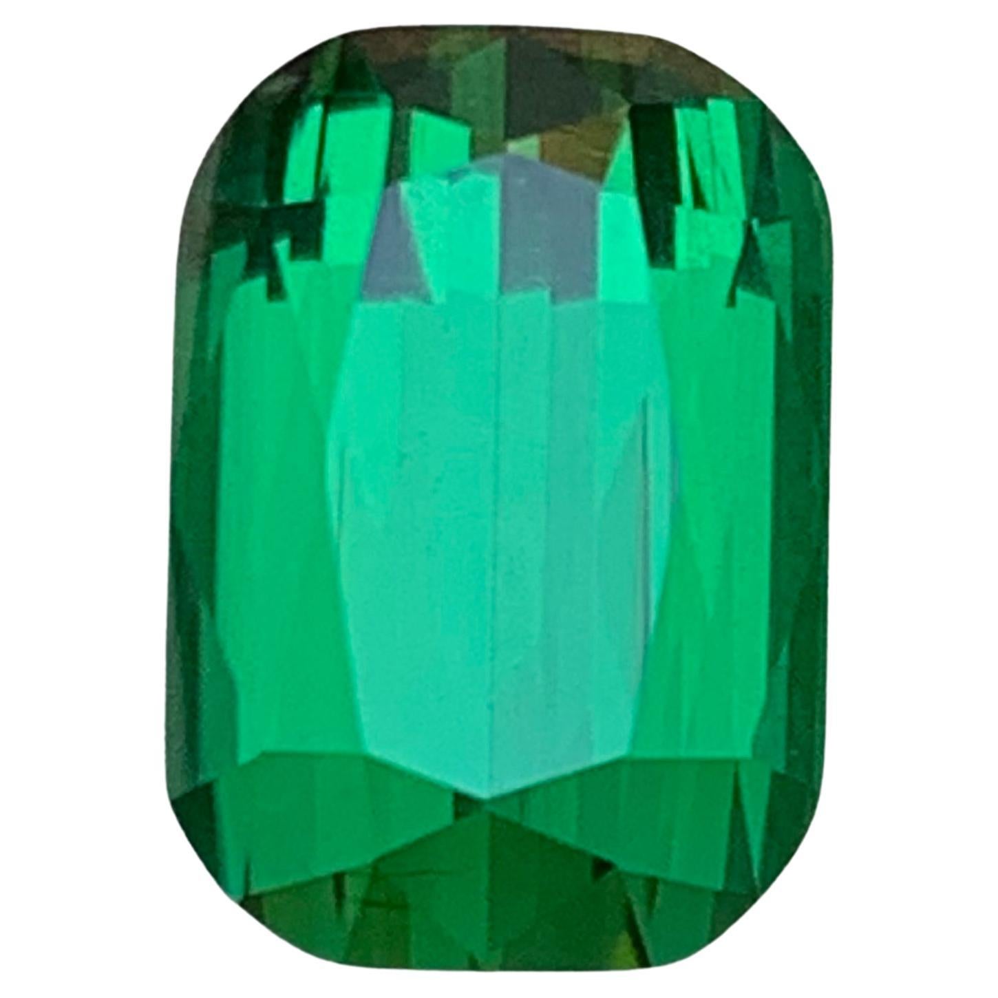 Rich Green Tourmaline 5.50 Ct Cushion Cut Natural Loose Gemstone for Ring Jewel