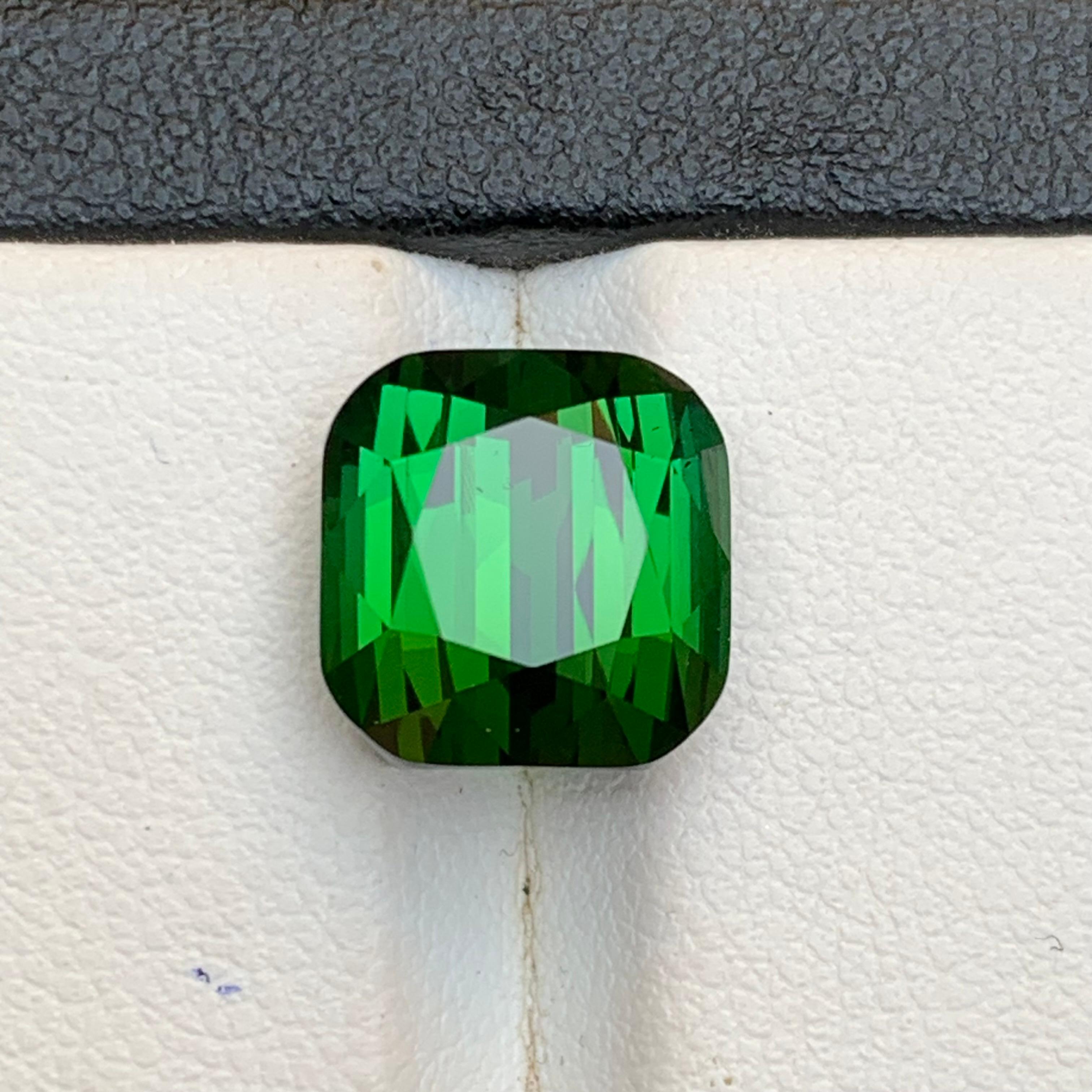 Reicher grüner Turmalin 8,78 Ct Kissenschliff Natürlicher loser Edelstein für Ring -Juwel im Angebot 6