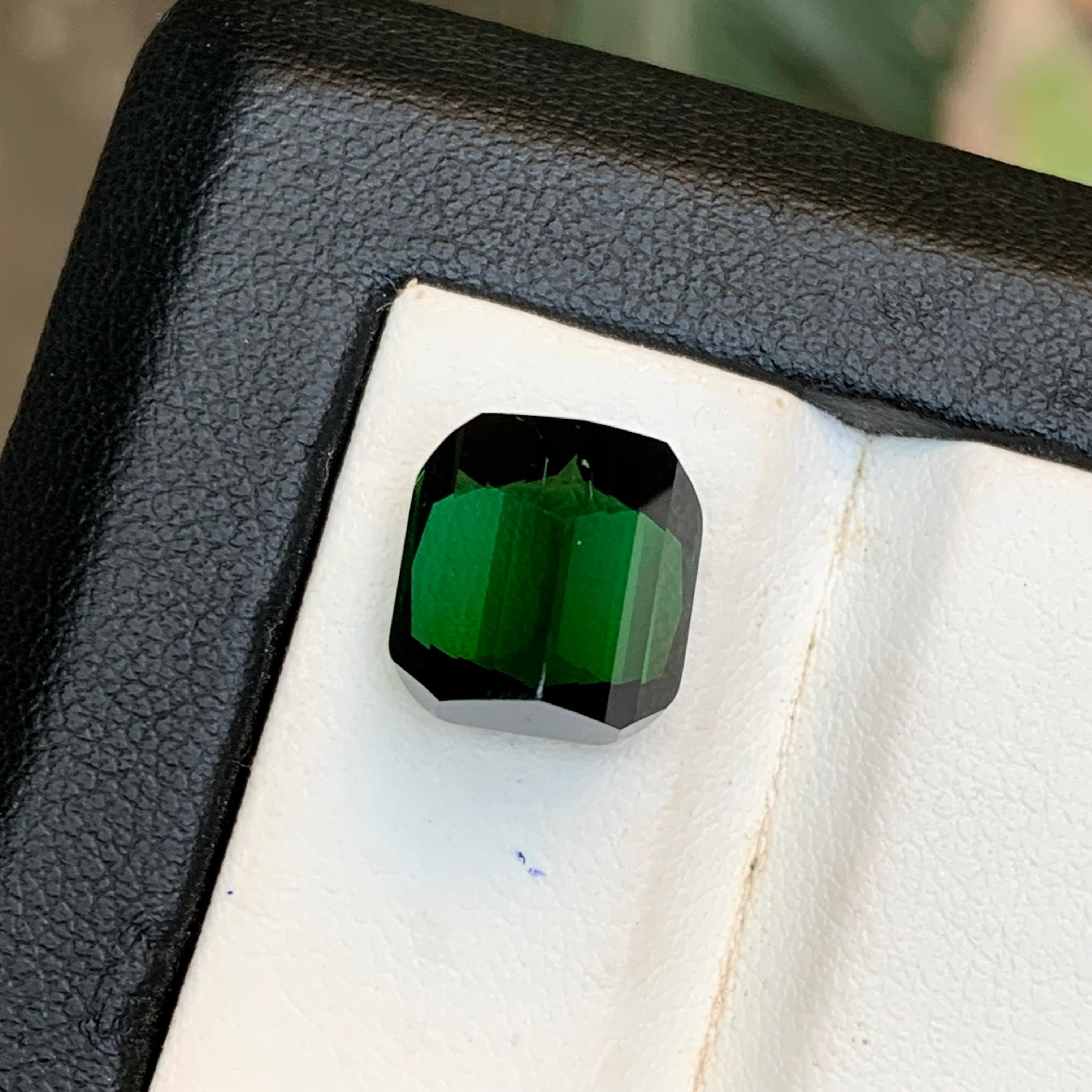 Reicher grüner Turmalin 8,78 Ct Kissenschliff Natürlicher loser Edelstein für Ring -Juwel im Angebot 7